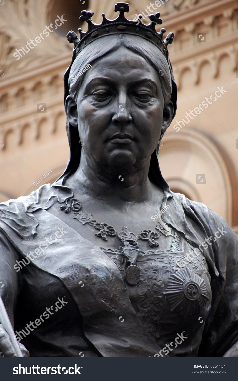 Statue Of Queen Victoria In Front Of The Qvb, Sydney, Australia. Stock ...