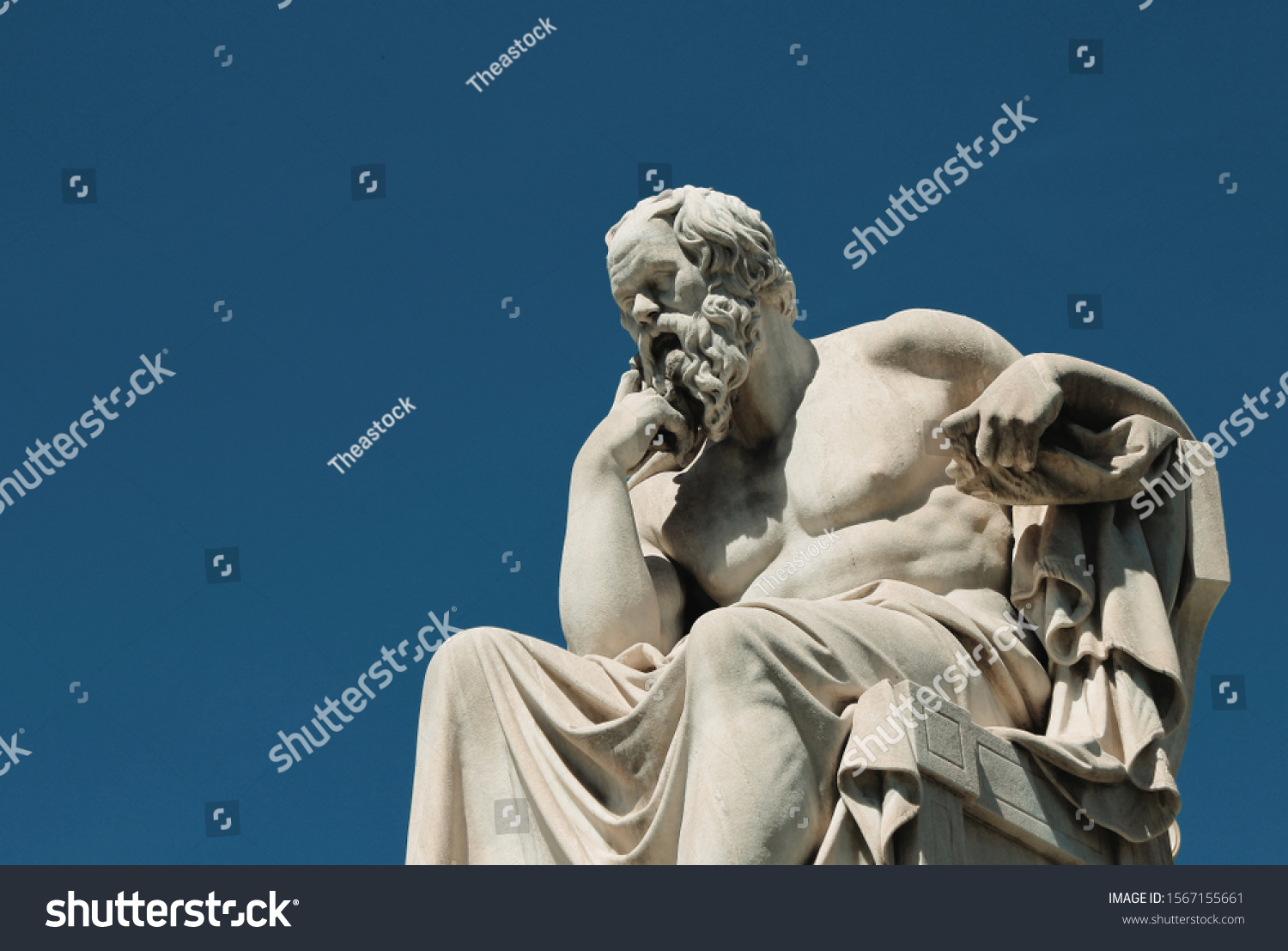 ギリシャ アテネの古代ギリシャの哲学者ソクラテスの像 の写真素材 今すぐ編集