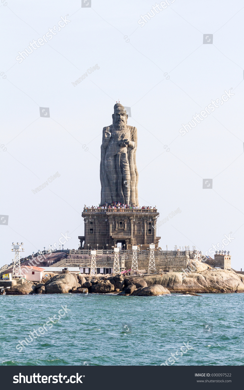 Statue Thiruvalluvar Celebrated Tamil Poet Philosopher Stock Photo ...