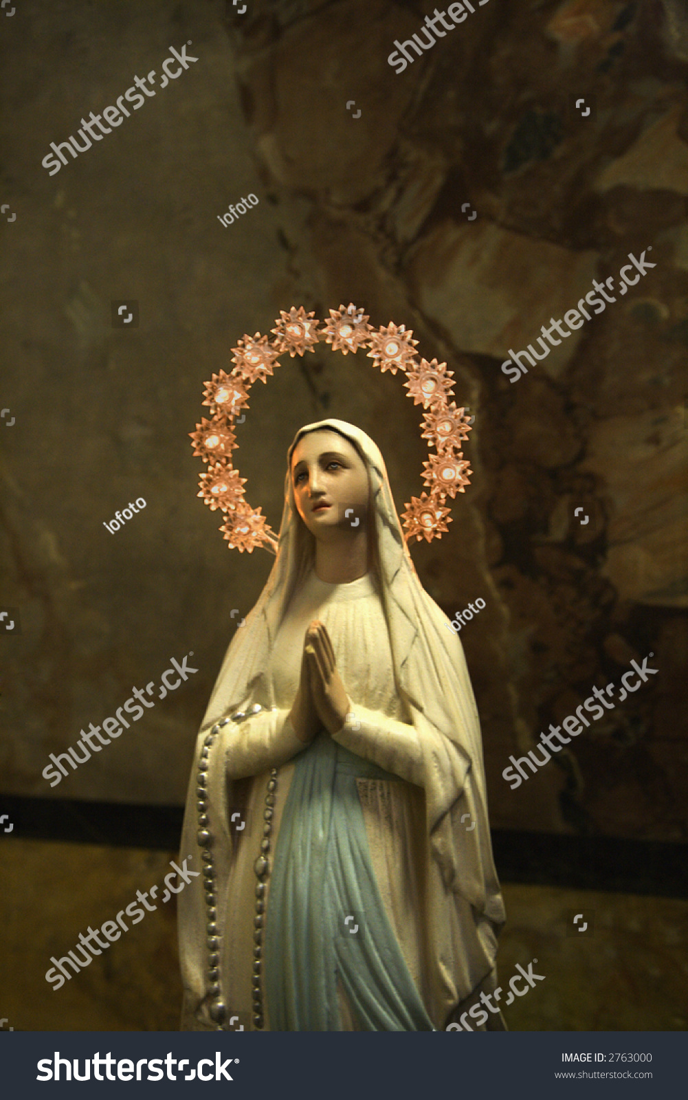 Statue Of Virgin Mary In Rome, Italy. Stock Photo 2763000 : Shutterstock