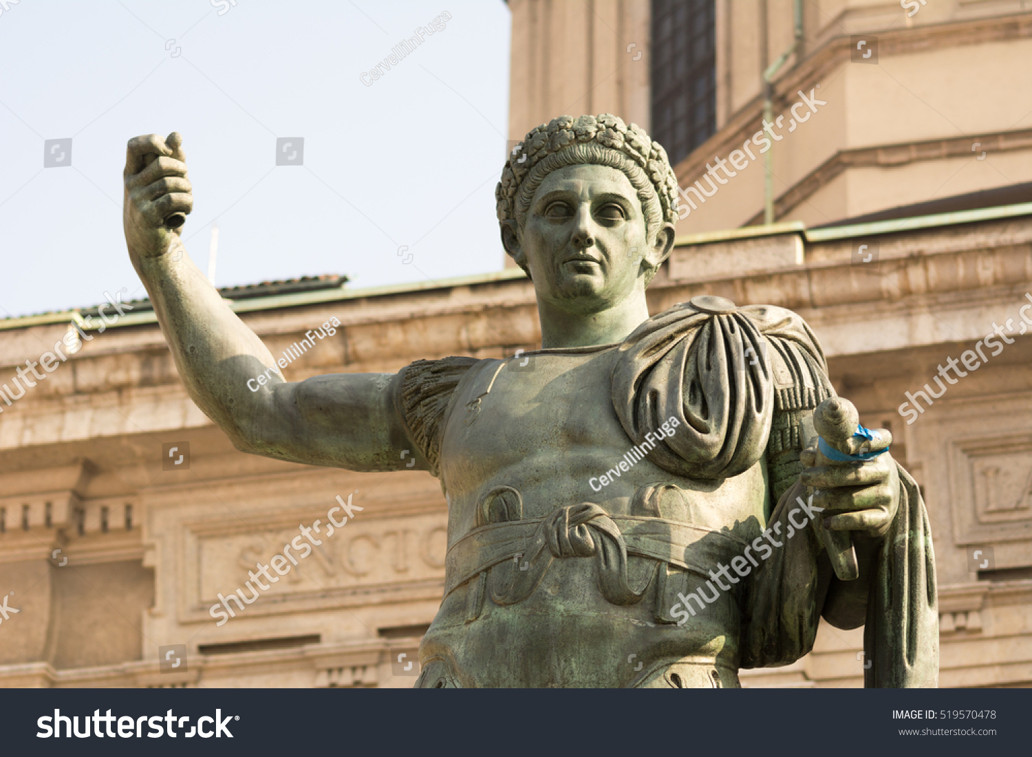 Statue Roman Emperor Constantine Known Constantine Stock Photo ...
