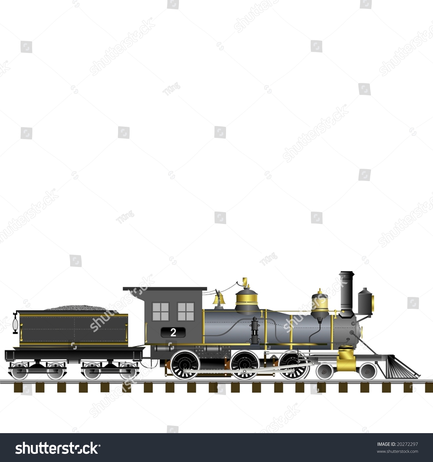 Steam Locomotive Illustration - 20272297 : Shutterstock