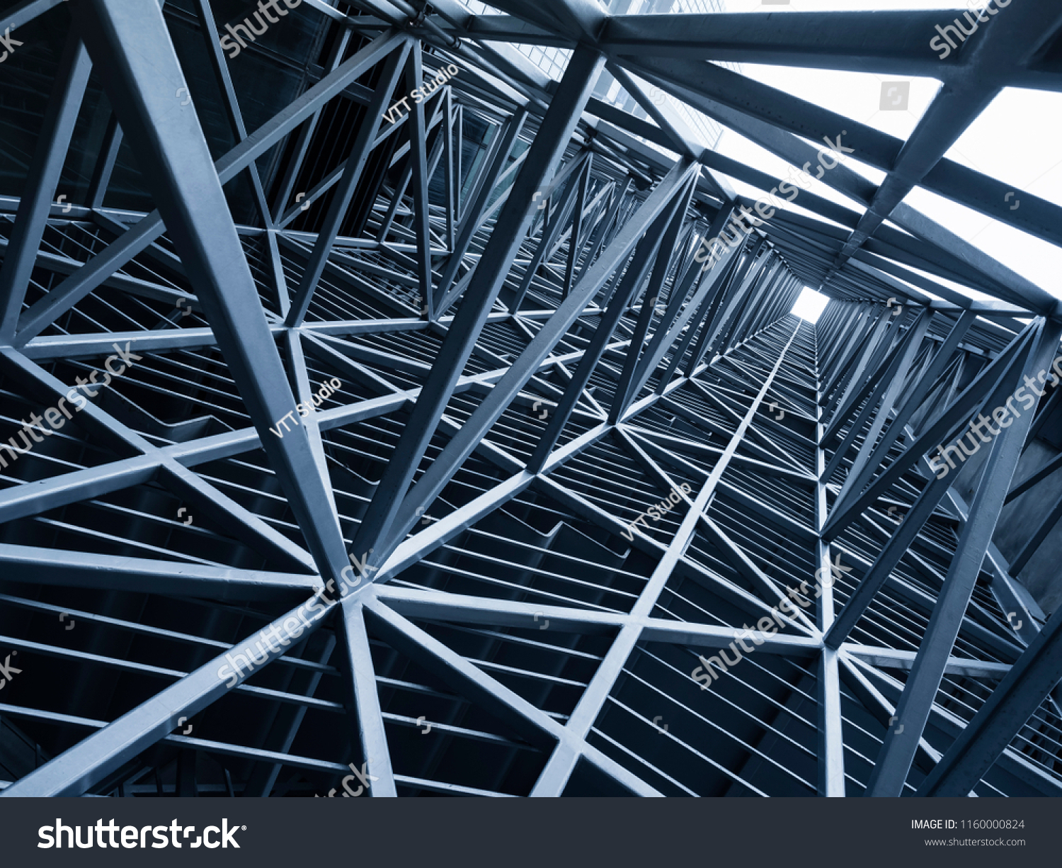 Steel Construction Metal Frame Pattern Architecture Stock Photo Edit Now