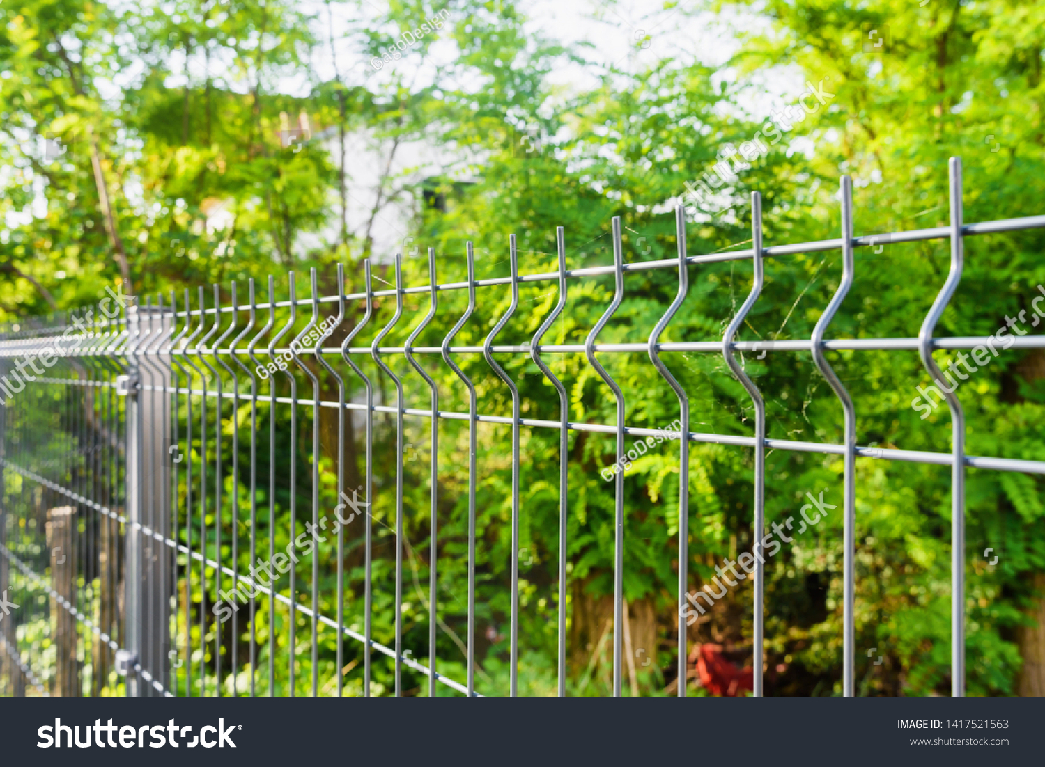 Steel Grating Fence Made Wire Sectional Stock Photo (Edit Now) 1417521563