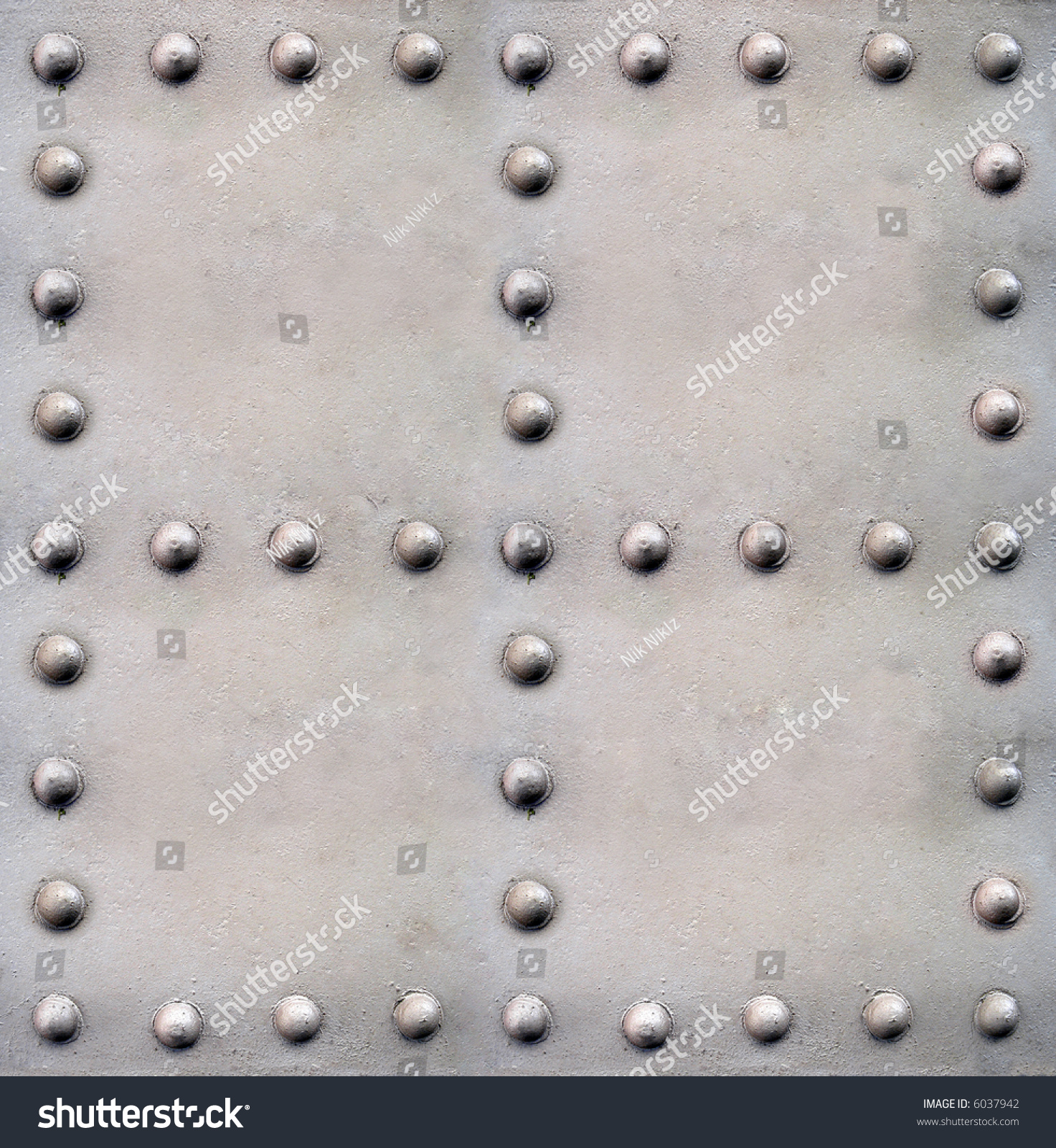 Steel Plate Rivets Stock Photo 6037942 - Shutterstock