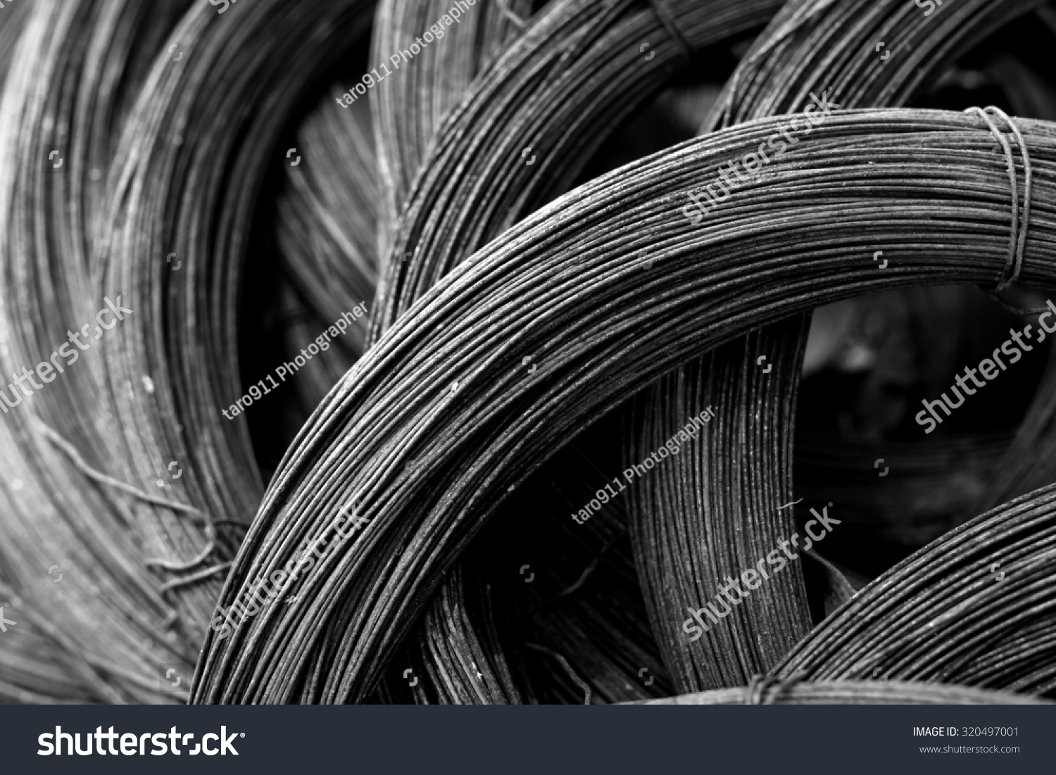 Steel Wire Rolls Stock Photo 320497001 : Shutterstock