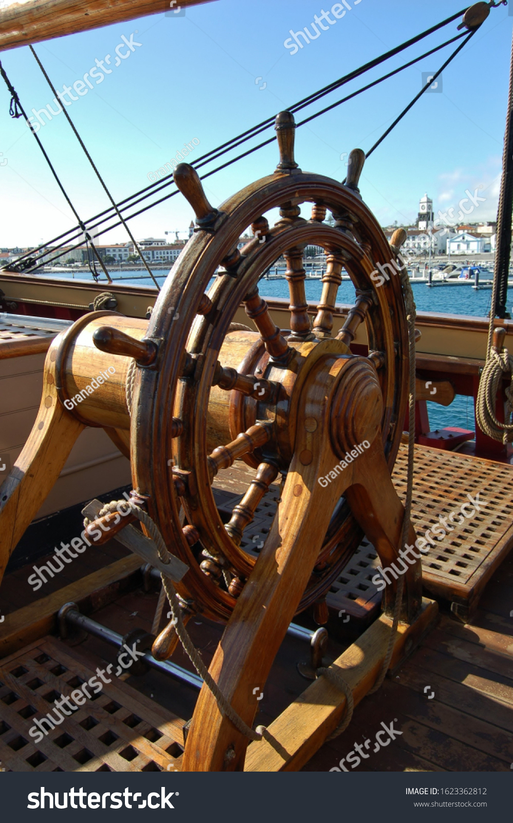 Steer Wheel Tall Ship Stock Photo 1623362812 | Shutterstock