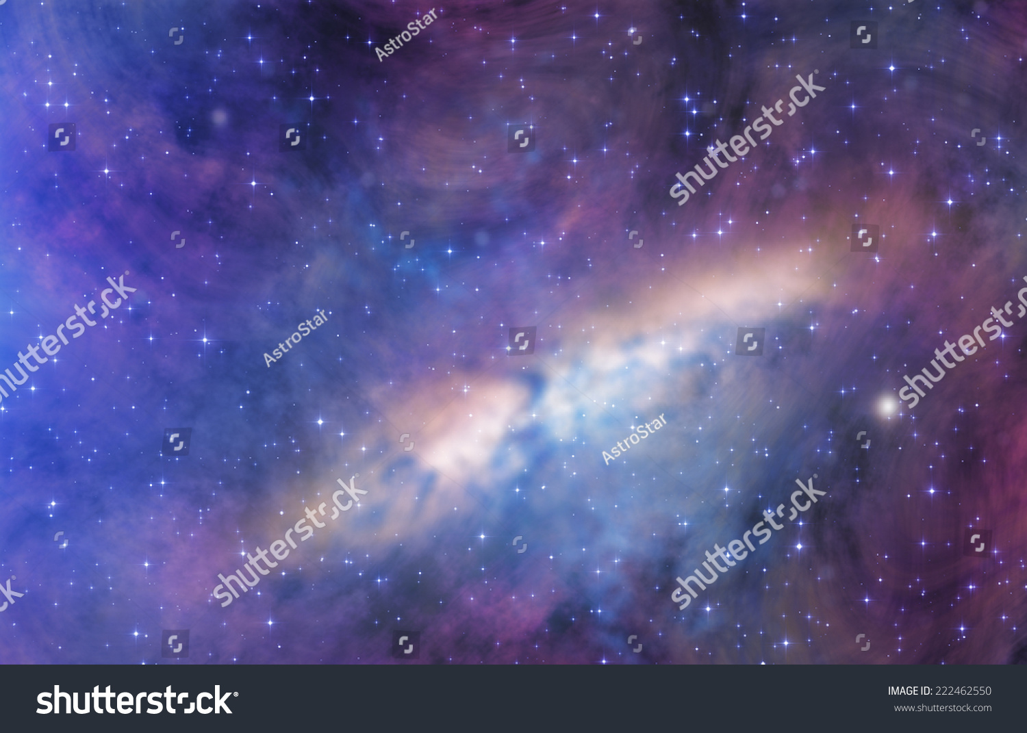 Stellar Chaos In A Distant Galaxy. Elements Of This Image Furnished By ...