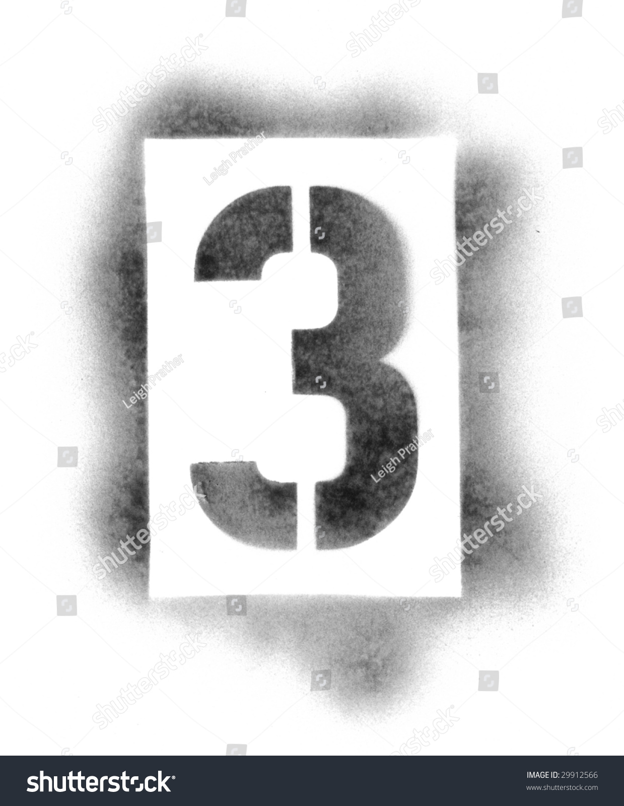 stencil numbers spray paint stock photo 29912566 shutterstock