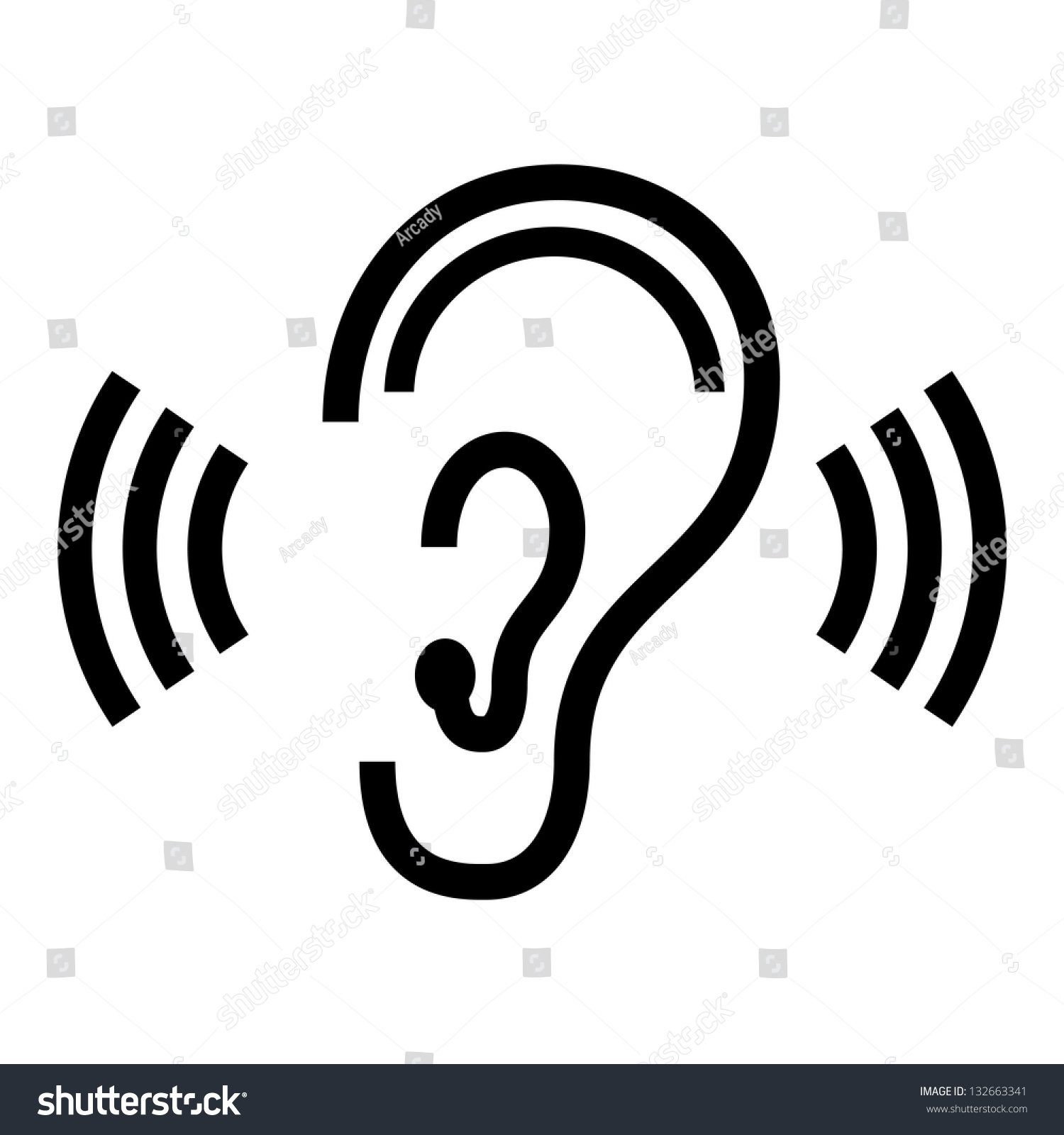 Stereo Sound Pictogram Stock Illustration 132663341 - Shutterstock