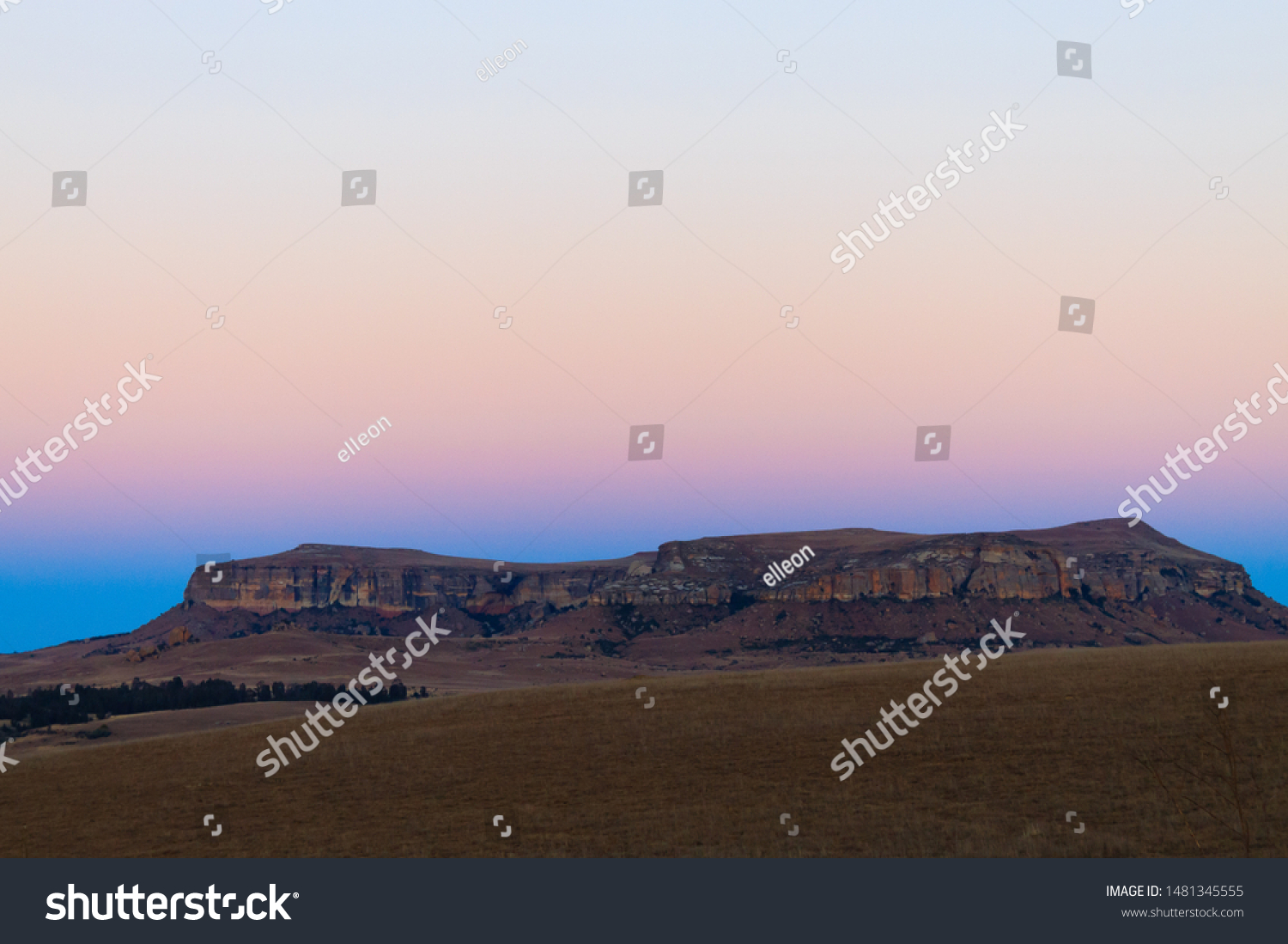 Sterkfontein Dam Nature Reserve Dawn Landscape Stock Photo (Edit Now ...