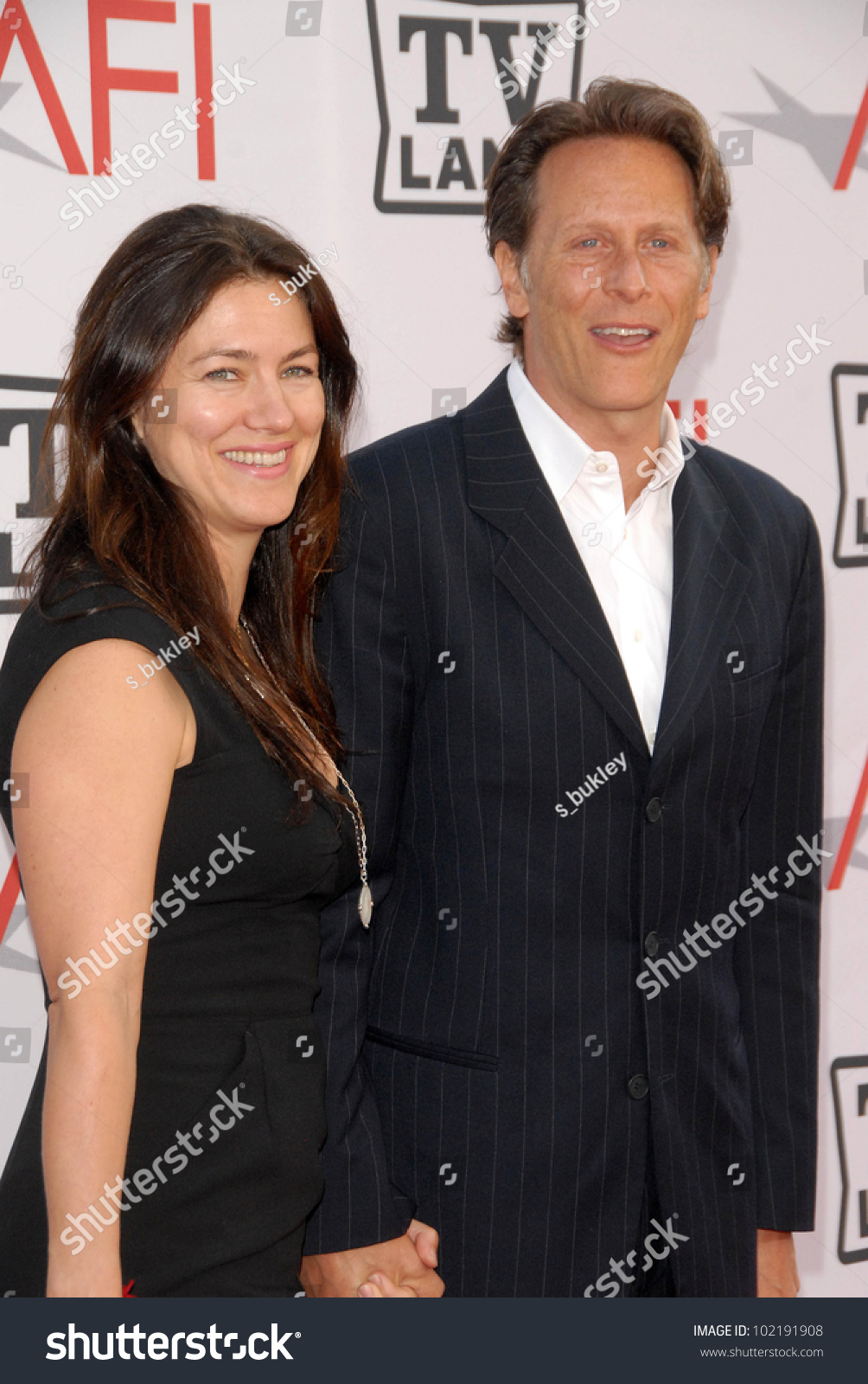 Steven Weber And Wife Juliette Hohnen At The The Afi Life Achievement ...