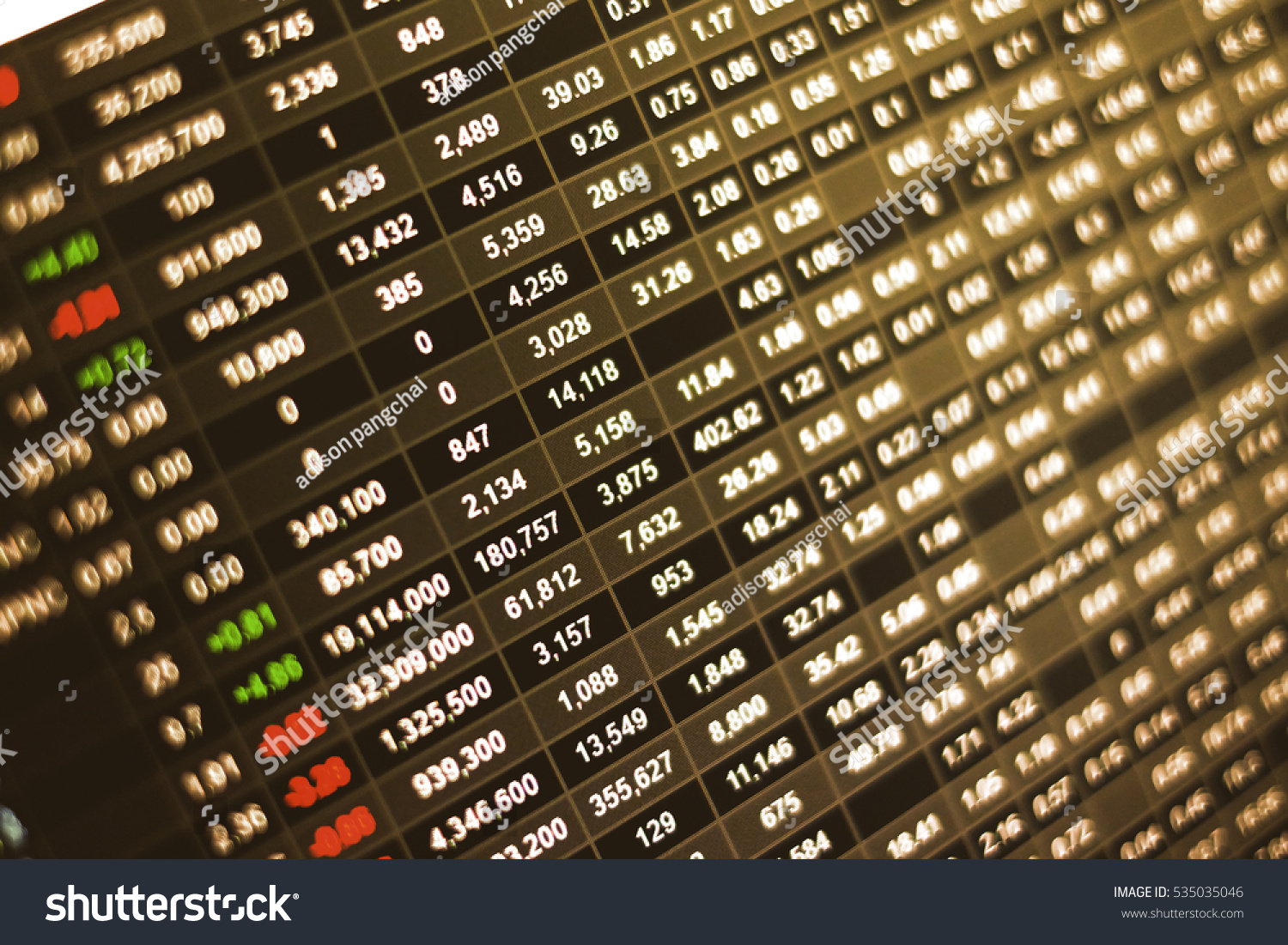 Stock Market Board Stock Photo 535035046 | Shutterstock