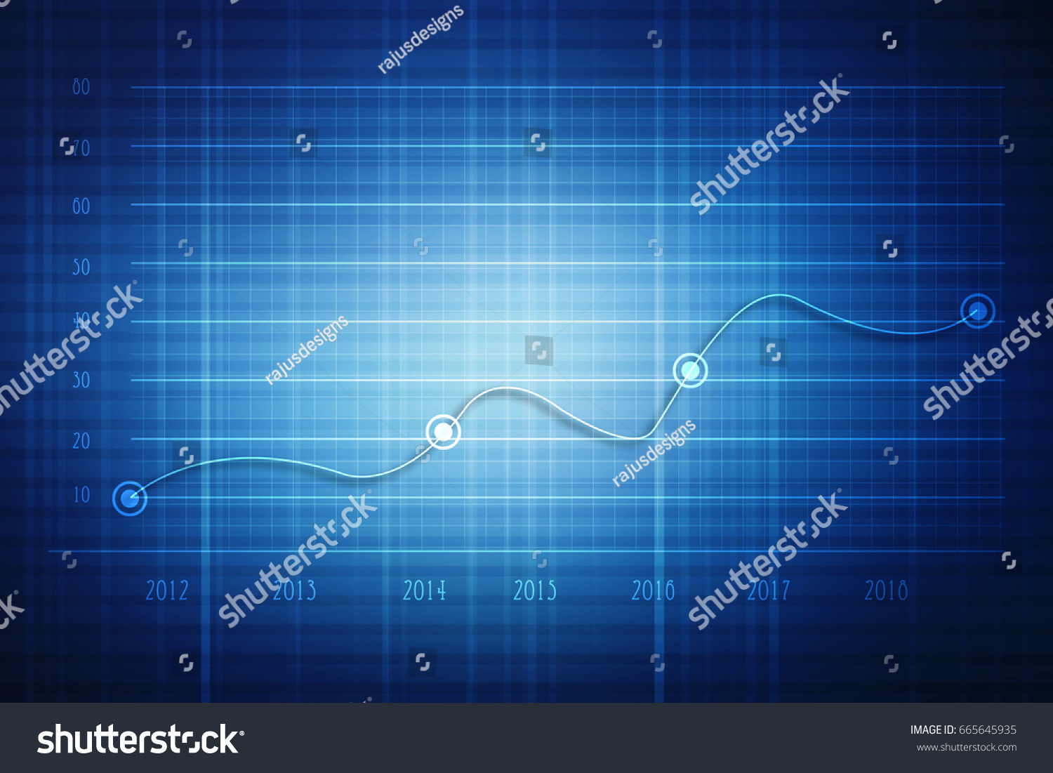 Stock Market Graph Bar Chart 2d Stock Illustration 665645935 | Shutterstock