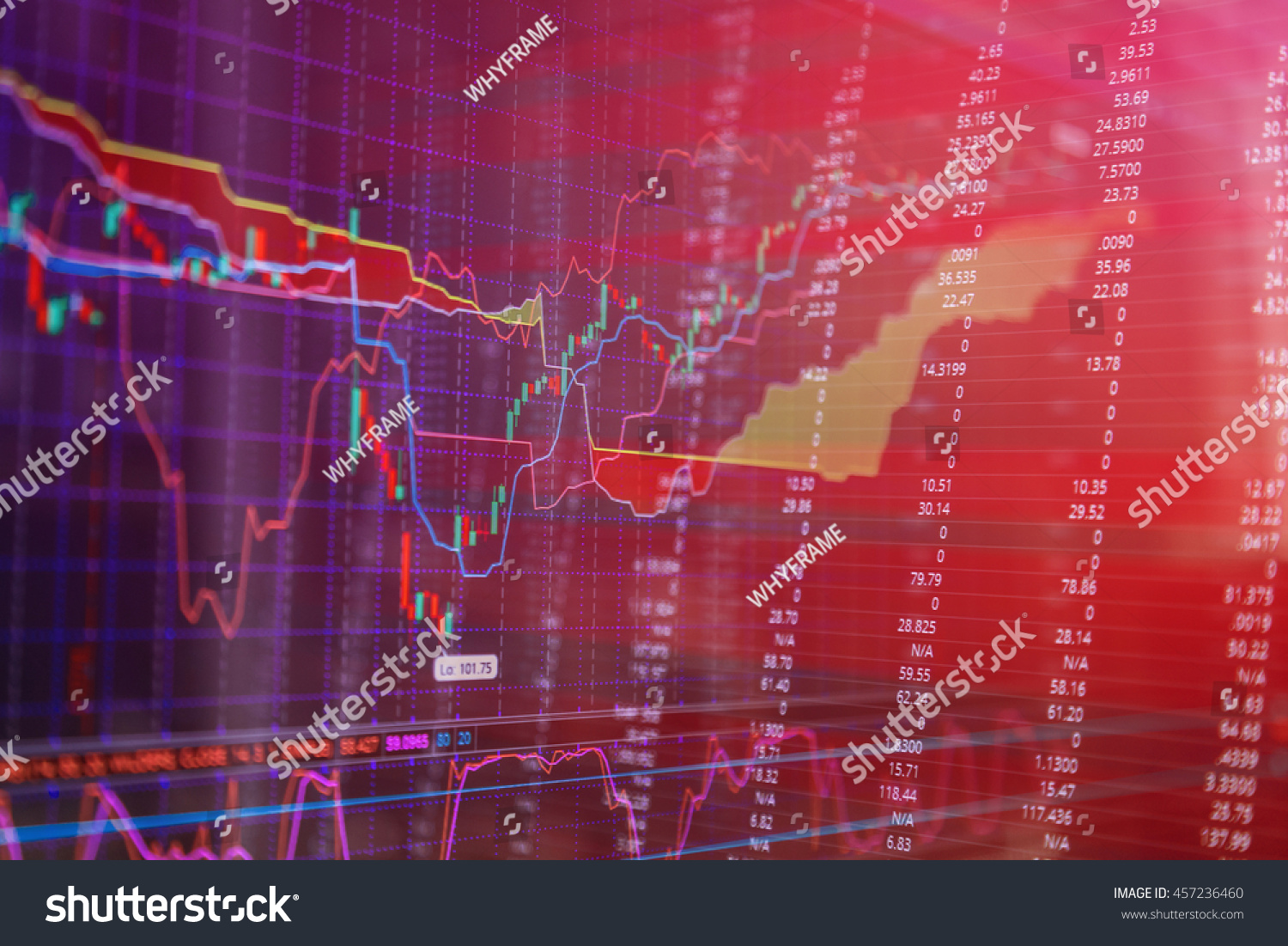 stock market prices candle stick stock stock photo royalty free