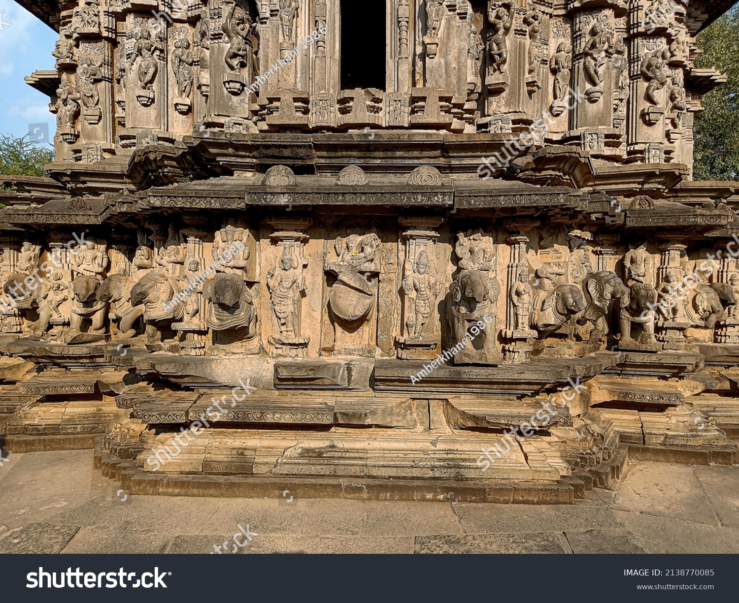 Stock Photo Ruined Ancient Sculpture Hindu Stock Photo 2138770085 ...