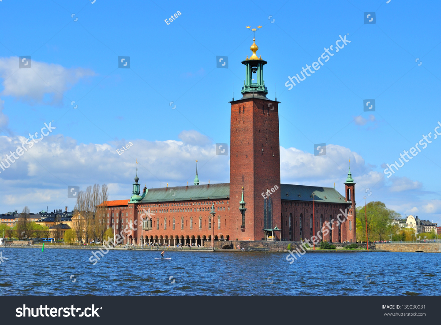 Stockholm City Hall Outstanding Building Architectural Stock Photo Edit Now 139030931