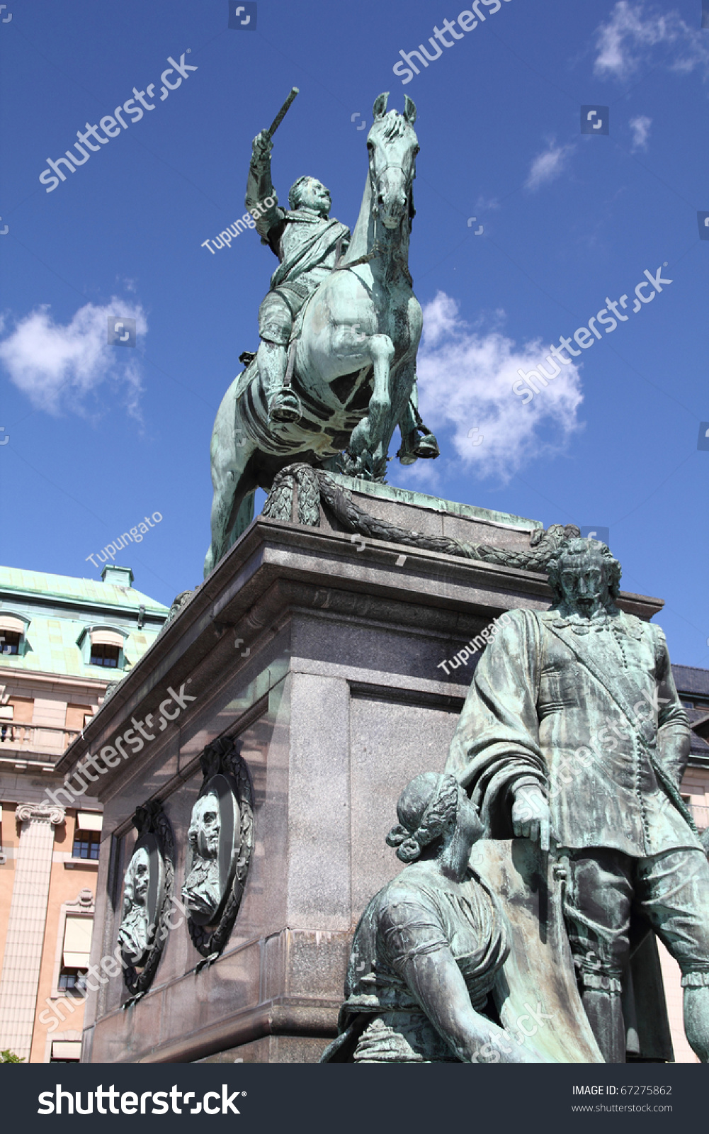 Stockholm Sweden Equestrian Statue Gustav Ii Stock Photo (Edit Now ...