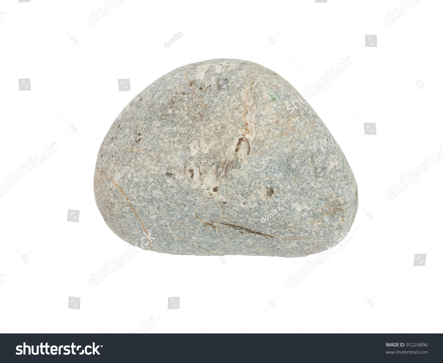 Stone On White Background Stock Photo 91224896 - Shutterstock