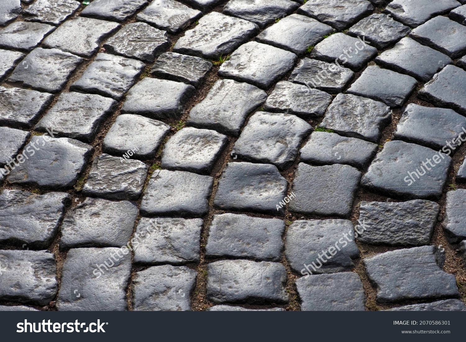 Stone Pavement Texture Perspective Granite Pavers Stock Photo (Edit Now ...