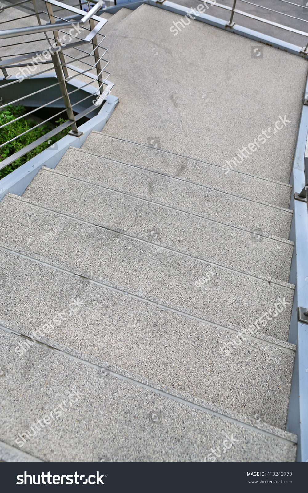 Stone Stair Railing Stair Down Stock Photo 413243770 | Shutterstock