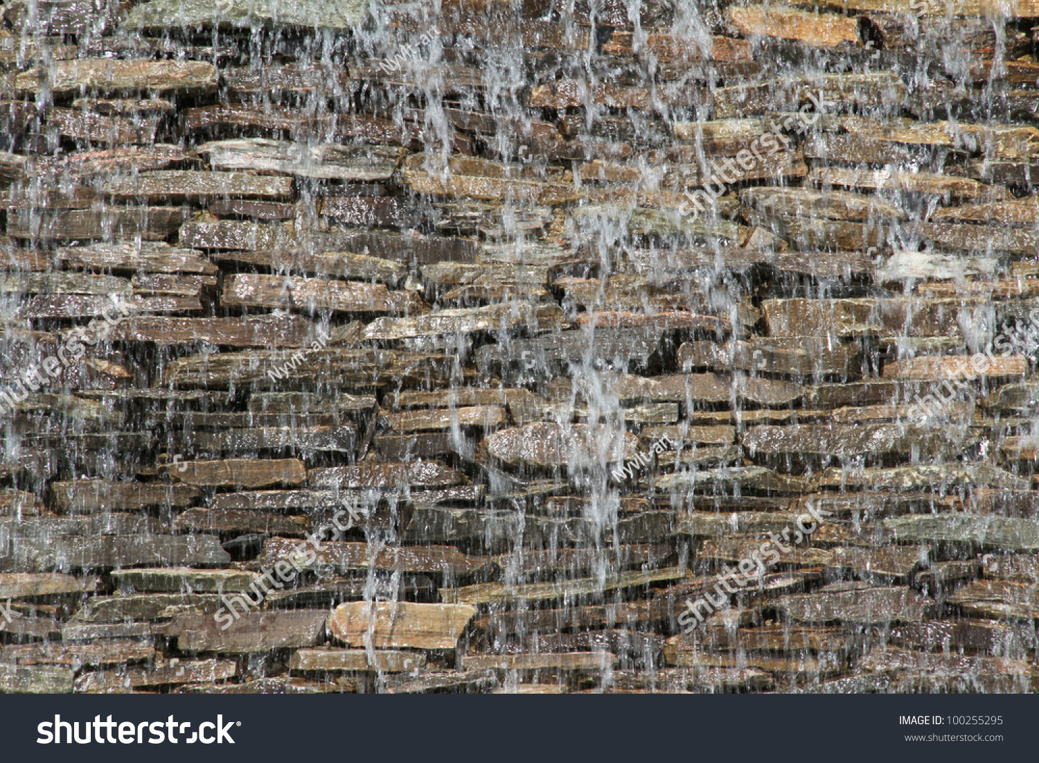 Stone Wall Waterfall Stock Photo 100255295 - Shutterstock