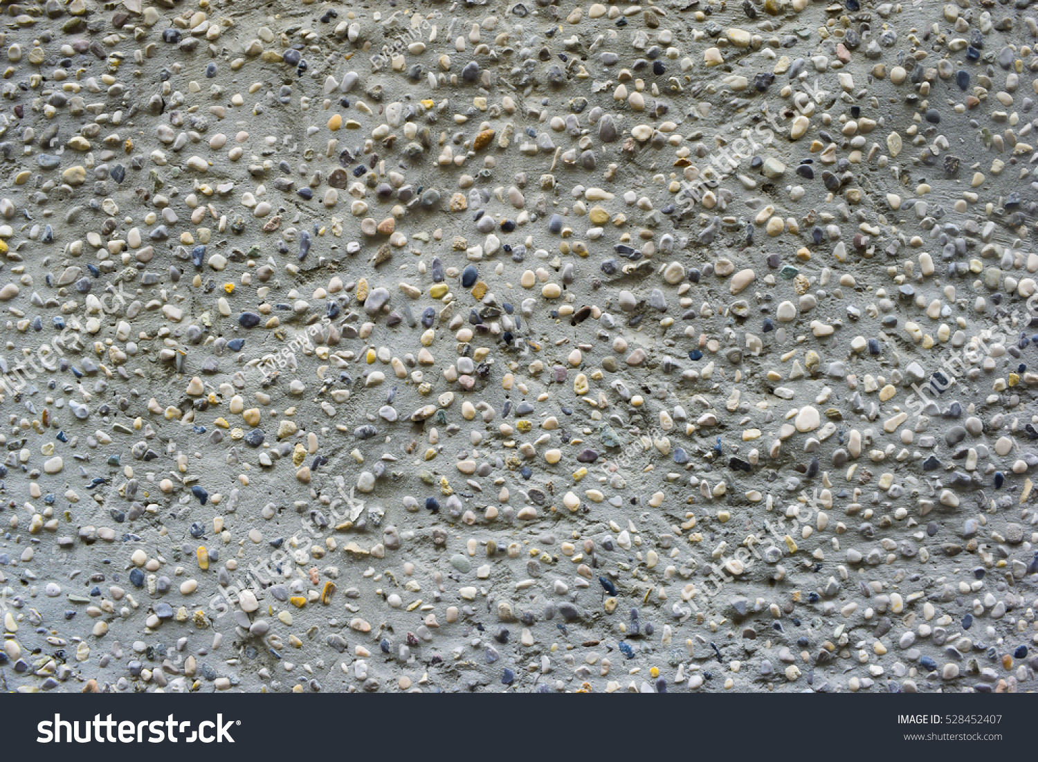 Stones In Cement Stock Photo 528452407 : Shutterstock