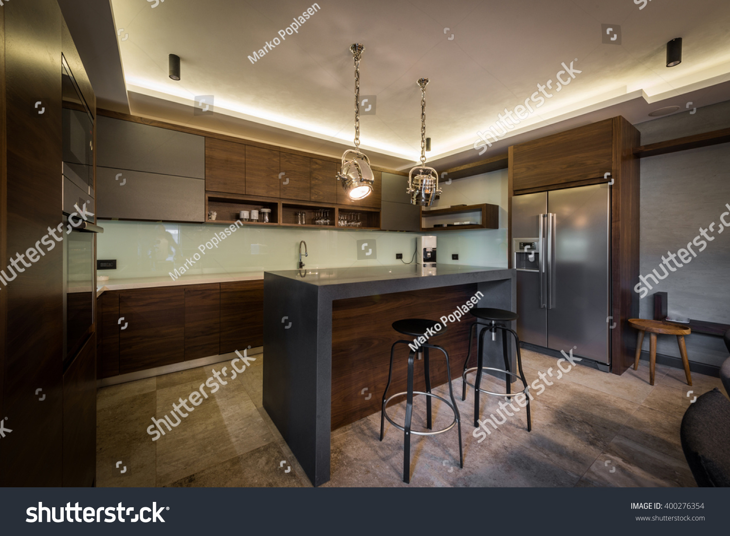 Stools Kitchen Bar Kitchen Island Stools Stock Photo Edit Now