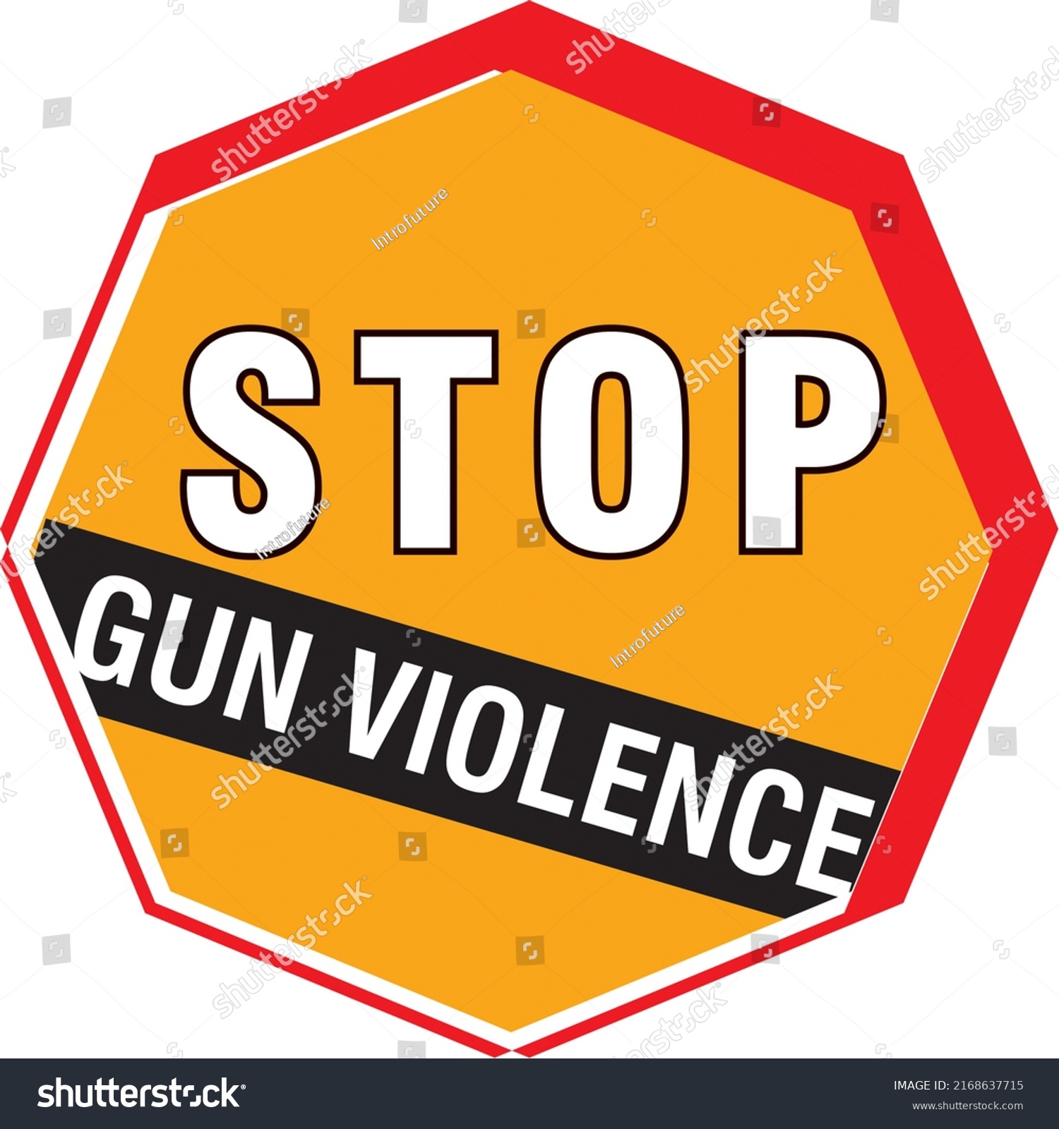 Stop Gun Violence Sign Stamp Badge Stock Illustration 2168637715 Shutterstock 0210