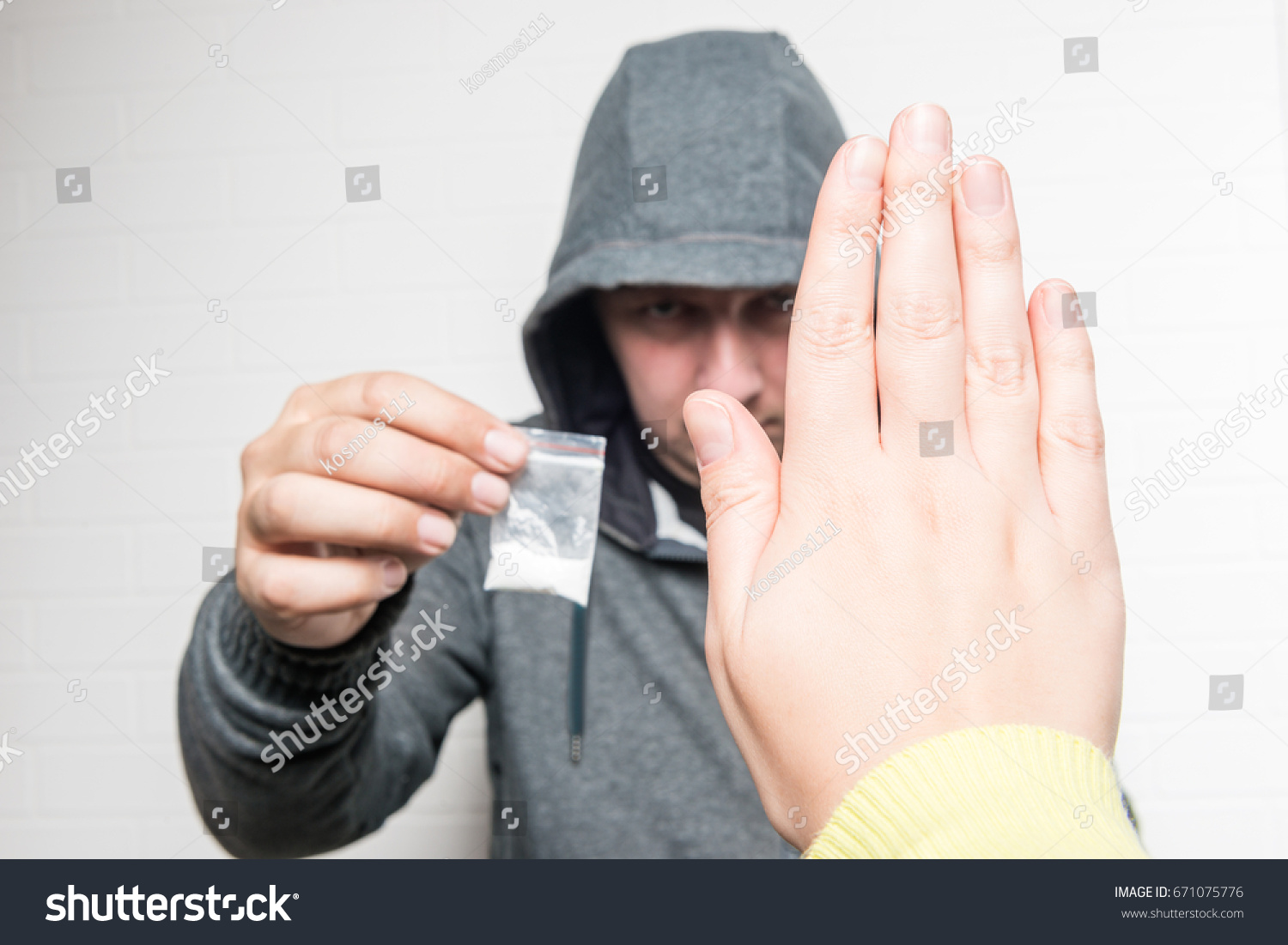 Stop Say No Drugs Conceptual Photography Stock Photo 671075776 ...