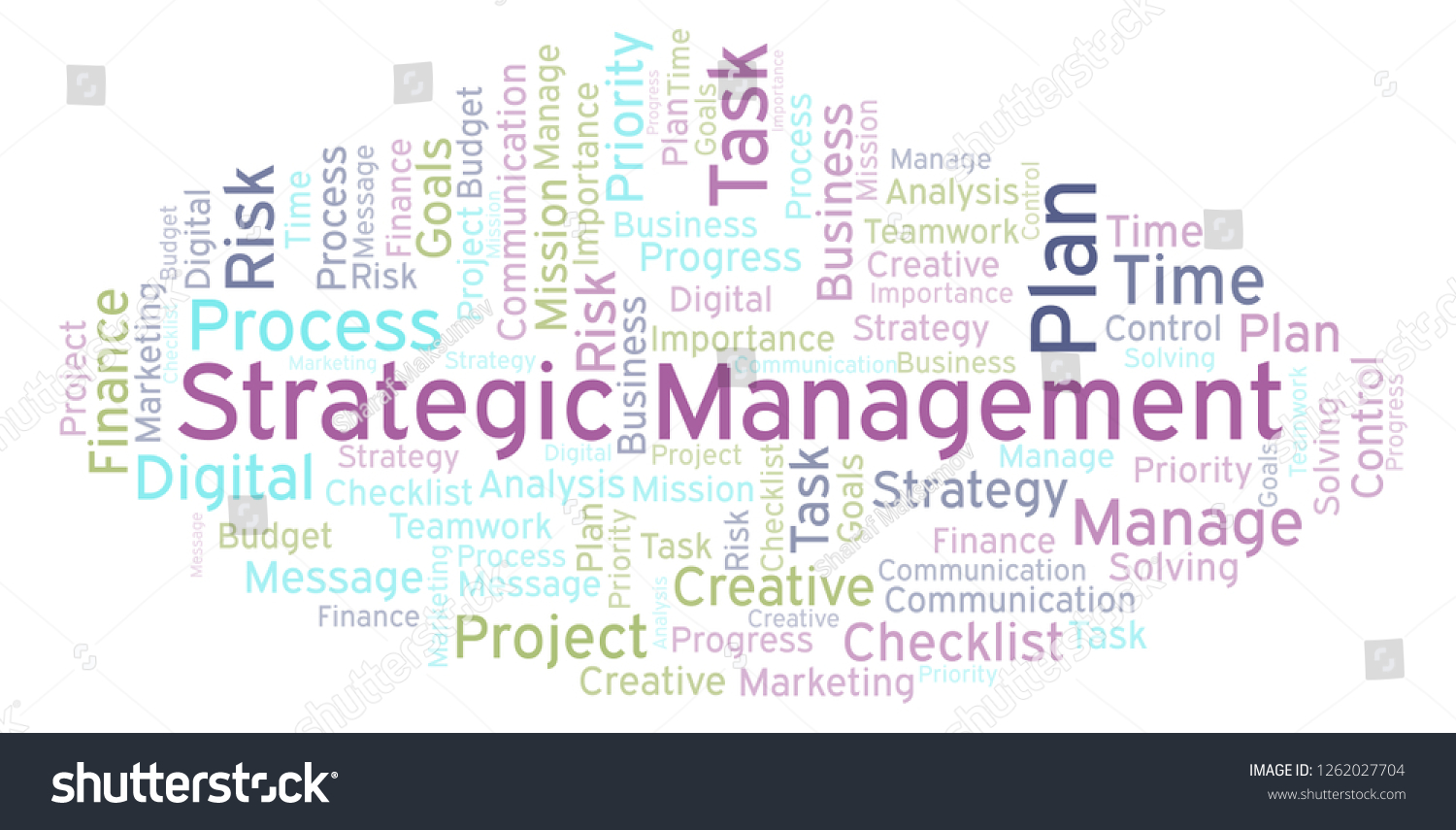 Strategic Management Word Cloud Made Text 스톡 일러스트 1262027704 | Shutterstock