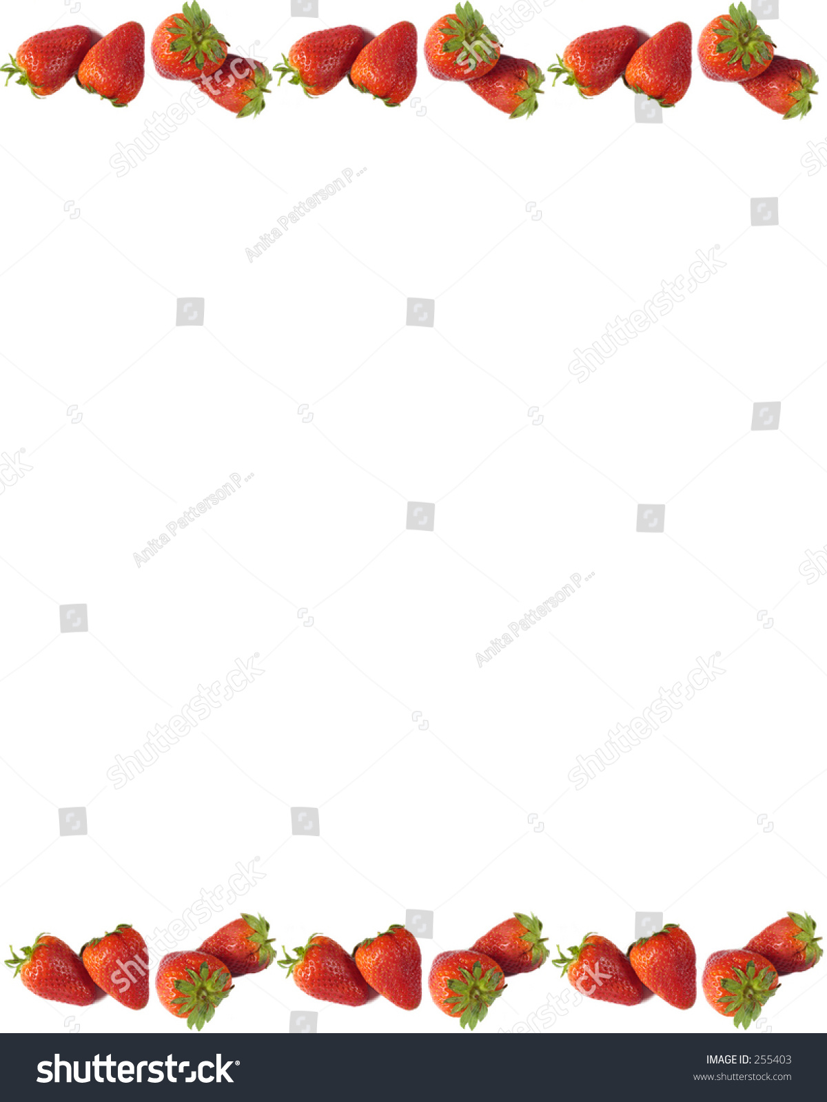 Strawberry Border 3 Stock Photo 255403 - Shutterstock