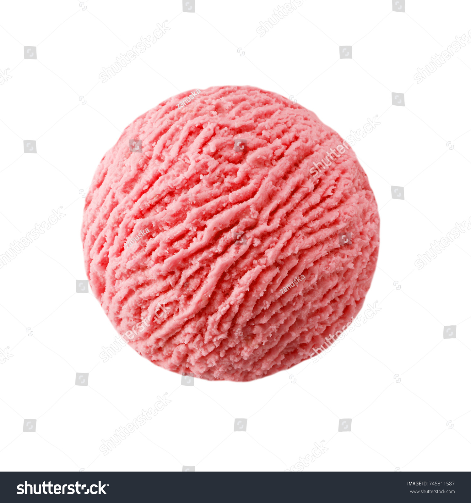 red ice cream scoop