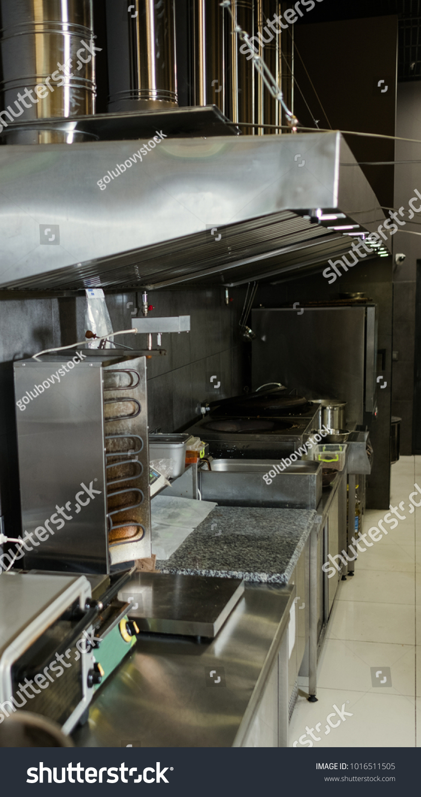 Street Food Small Restaurant Kitchen Professional Stock Photo