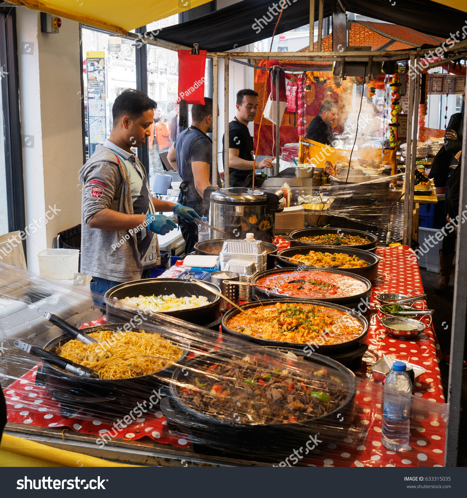 Street Food Stall Brick Lane Market Stock Photo Edit Now 633315035