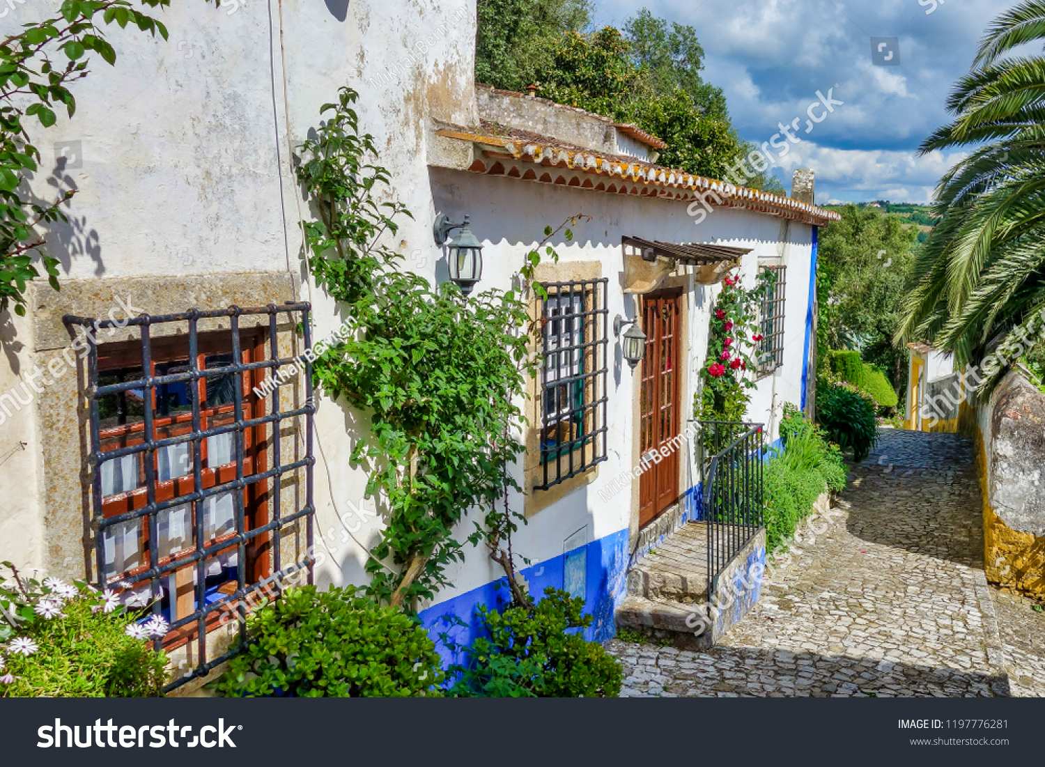 Street View Medieval City Obidos Portugal Stock Photo Edit Now