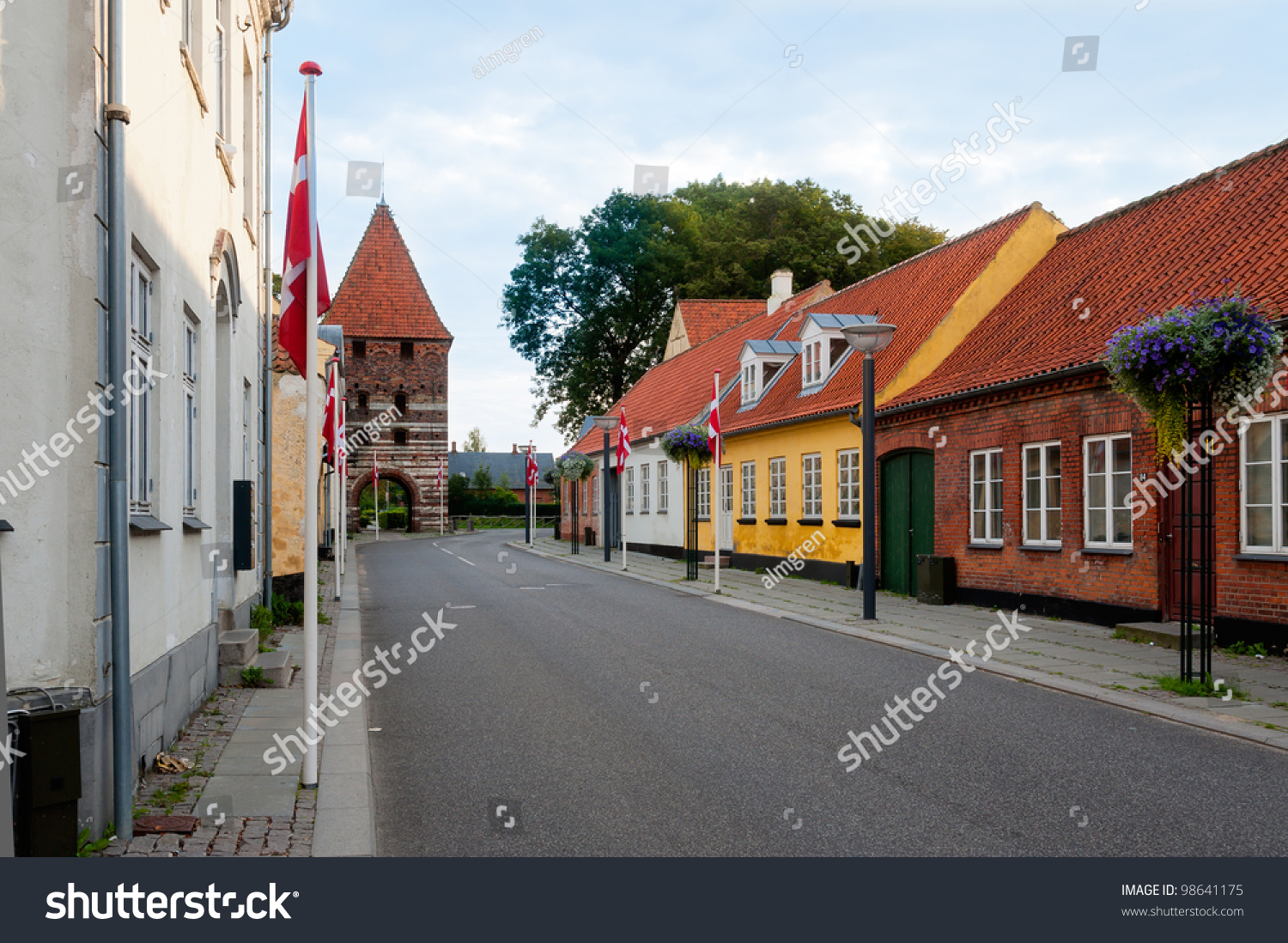 Street Old City Gate Tower Stege Stock Photo 98641175 - Shutterstock