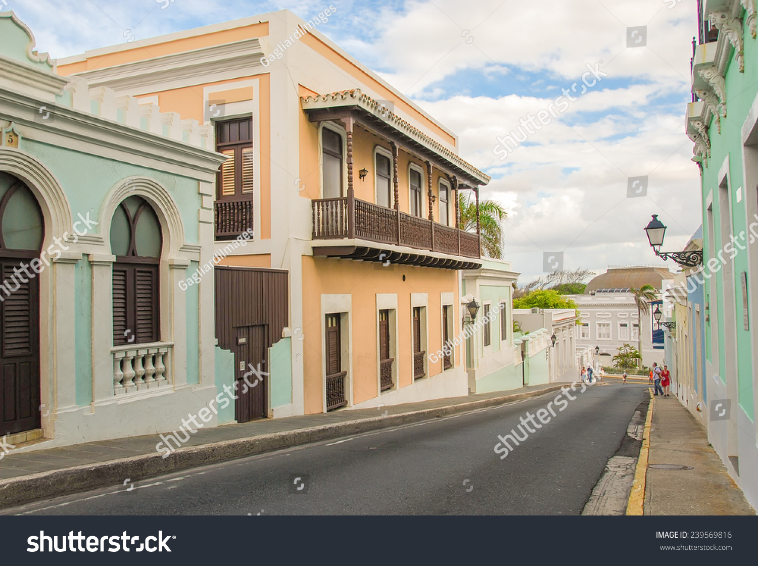 Streets San Juan Colourful Buildings Puertorico Stock Photo 239569816 ...