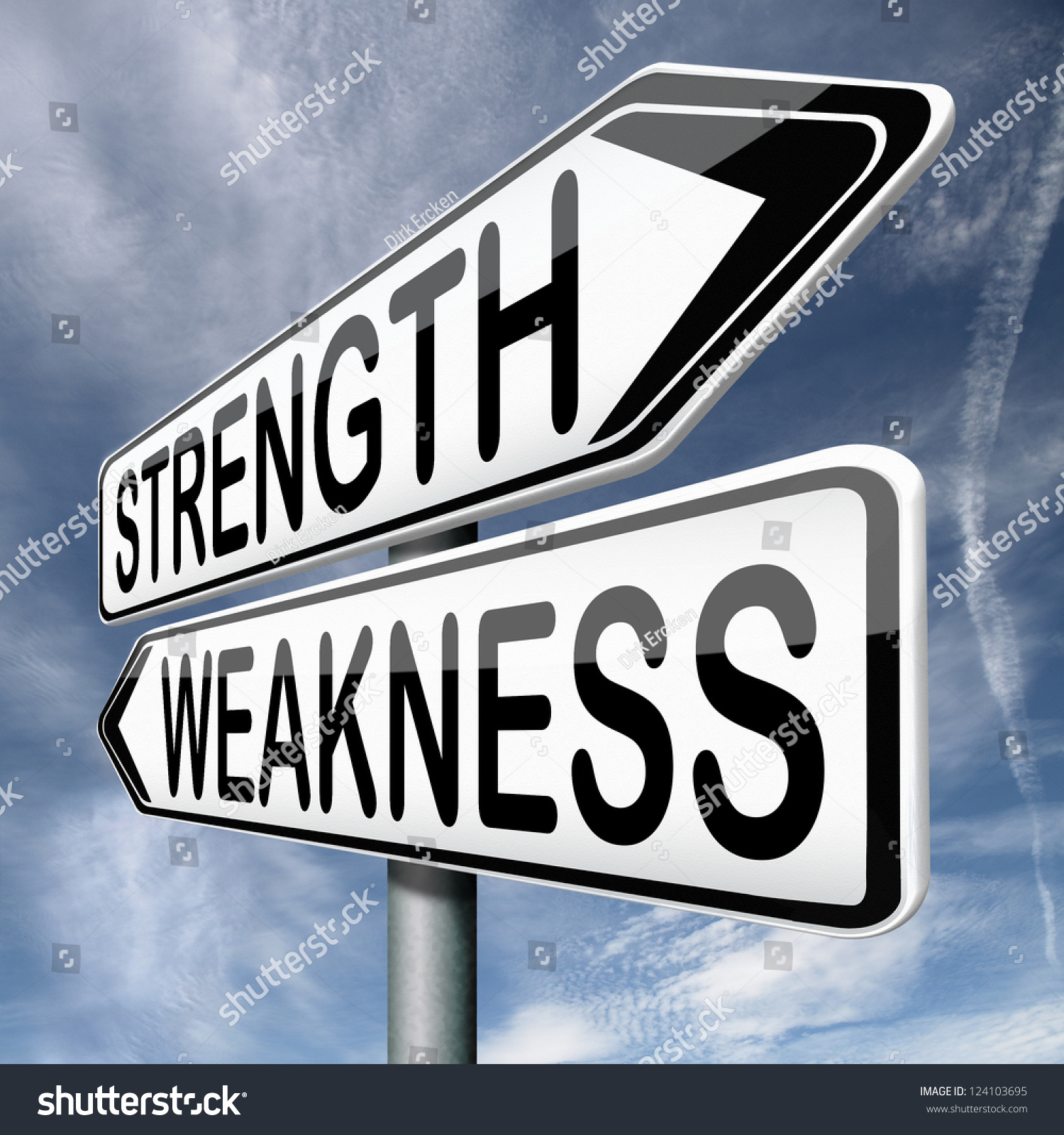 Strength Or Weakness Overcome Fragility Strong Or Weak Road Sign ...