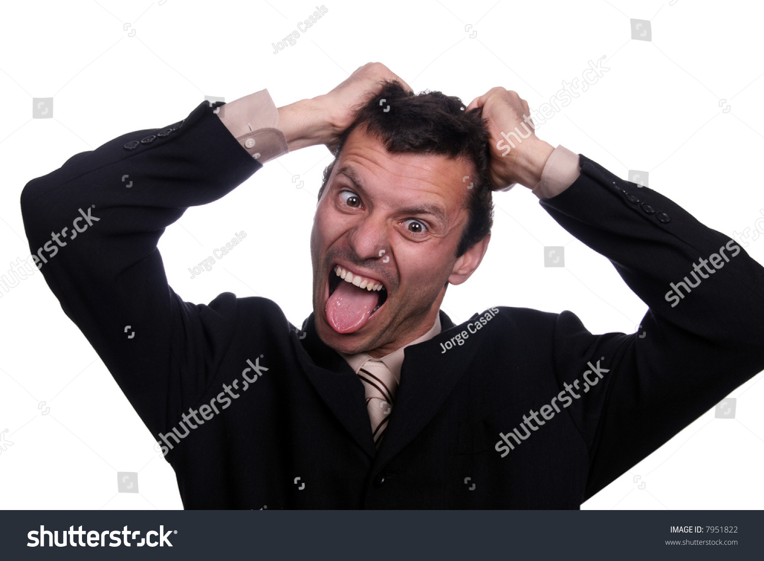 Stressed Businessman Stock Photo 7951822 : Shutterstock