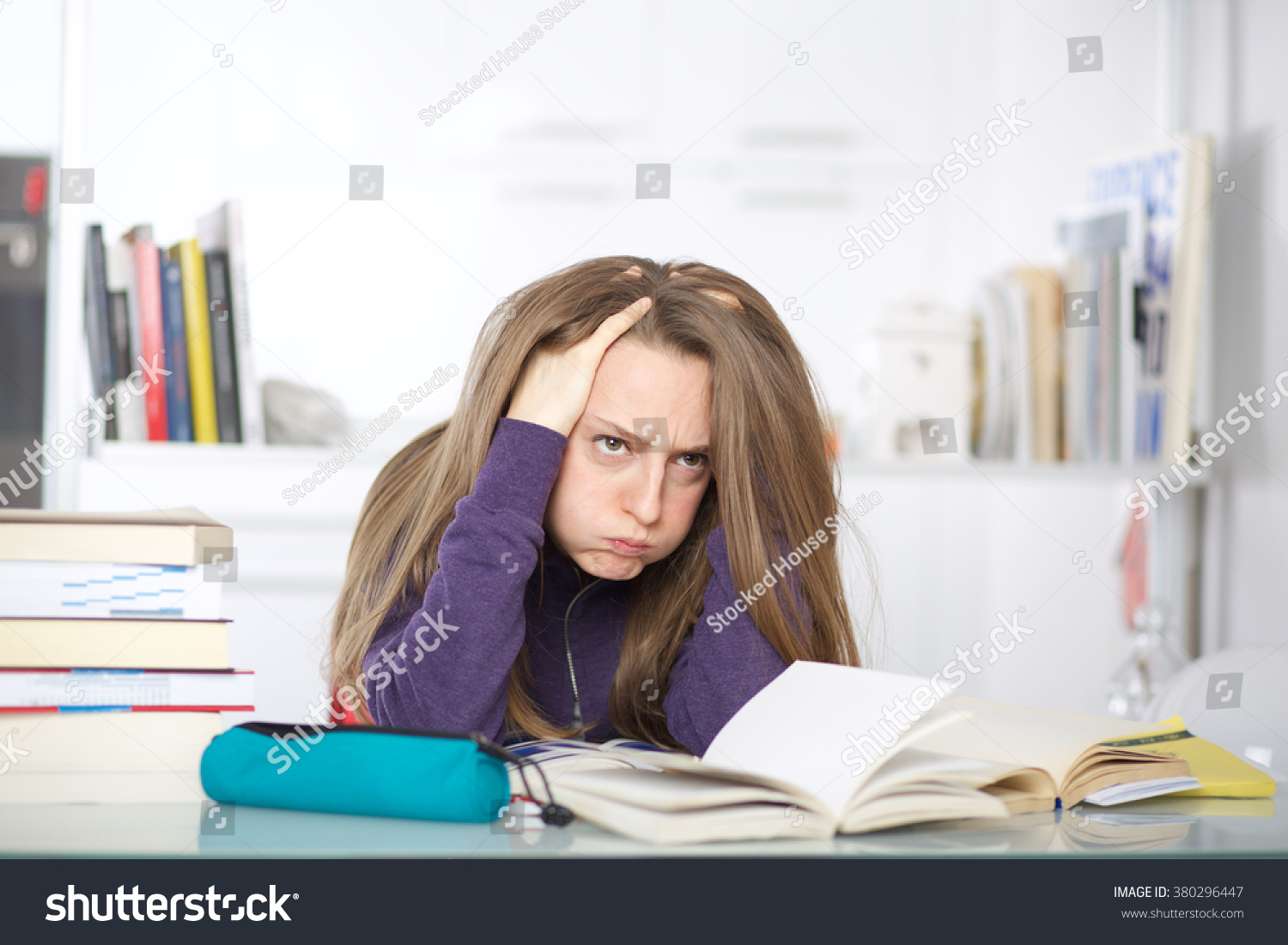 Stressed Out Student Stock Photo 380296447 : Shutterstock