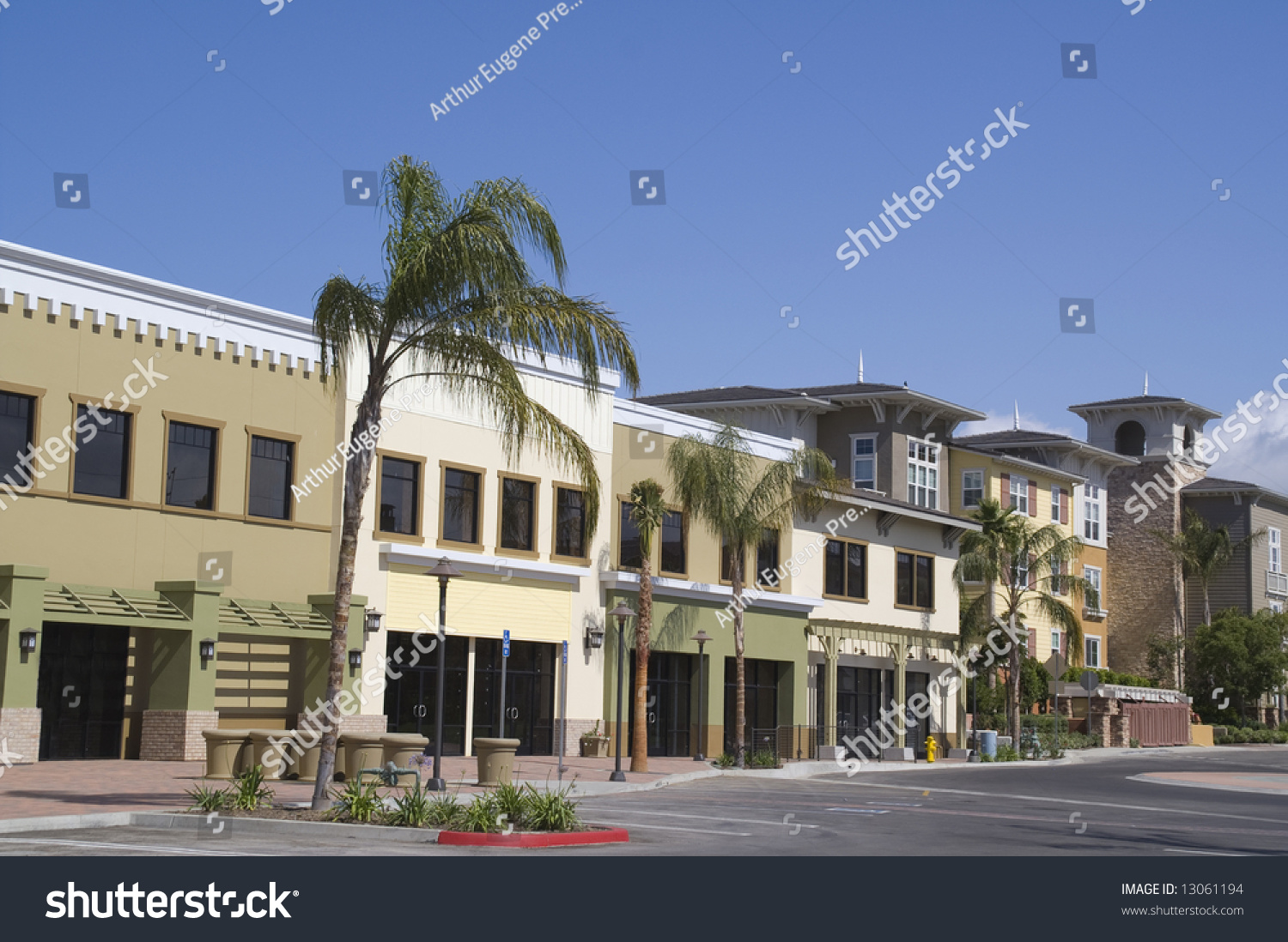 Strip Mall Stock Photo 13061194 : Shutterstock