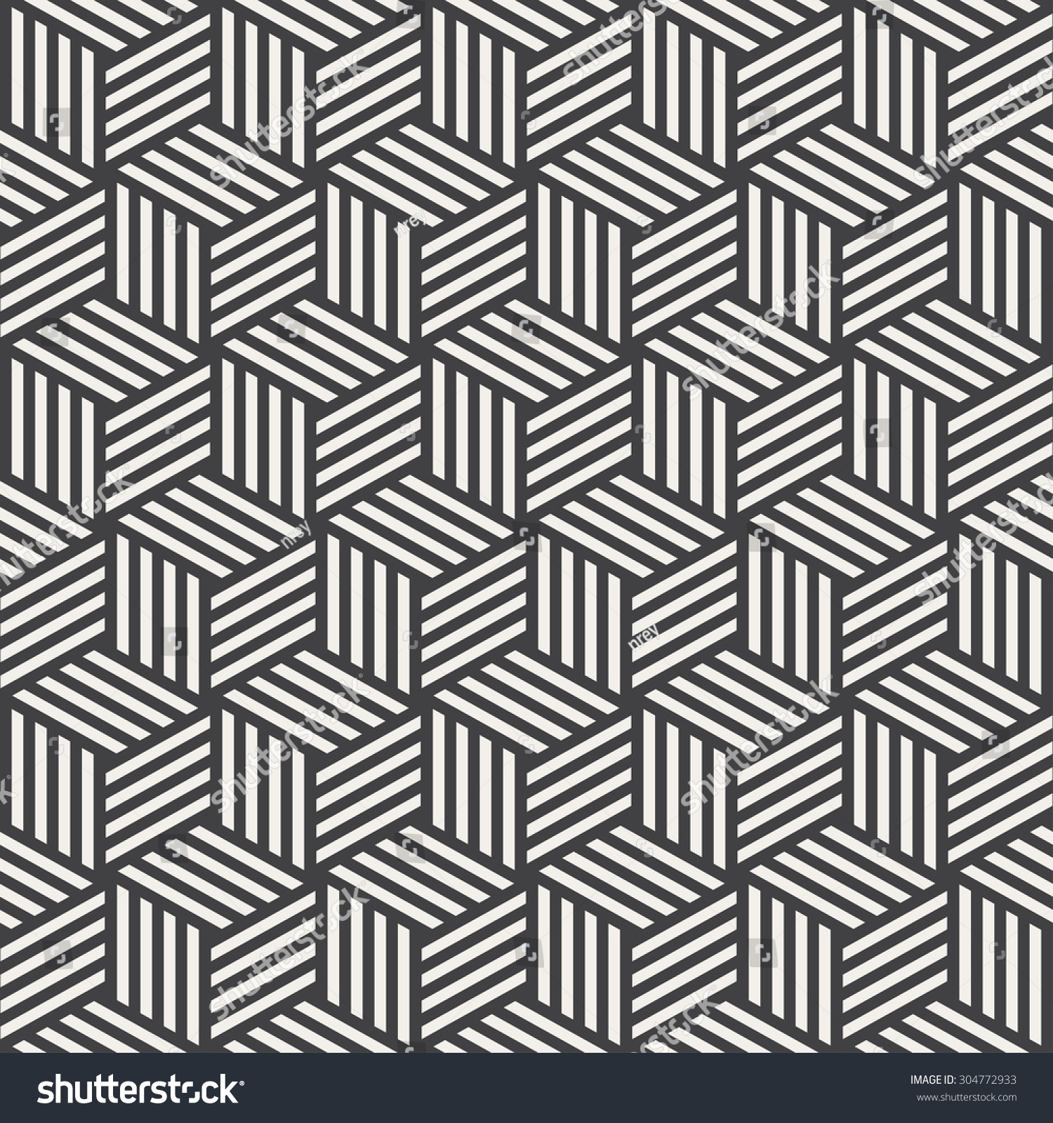 Stripe Cube Pattern Stock Illustration 304772933 - Shutterstock