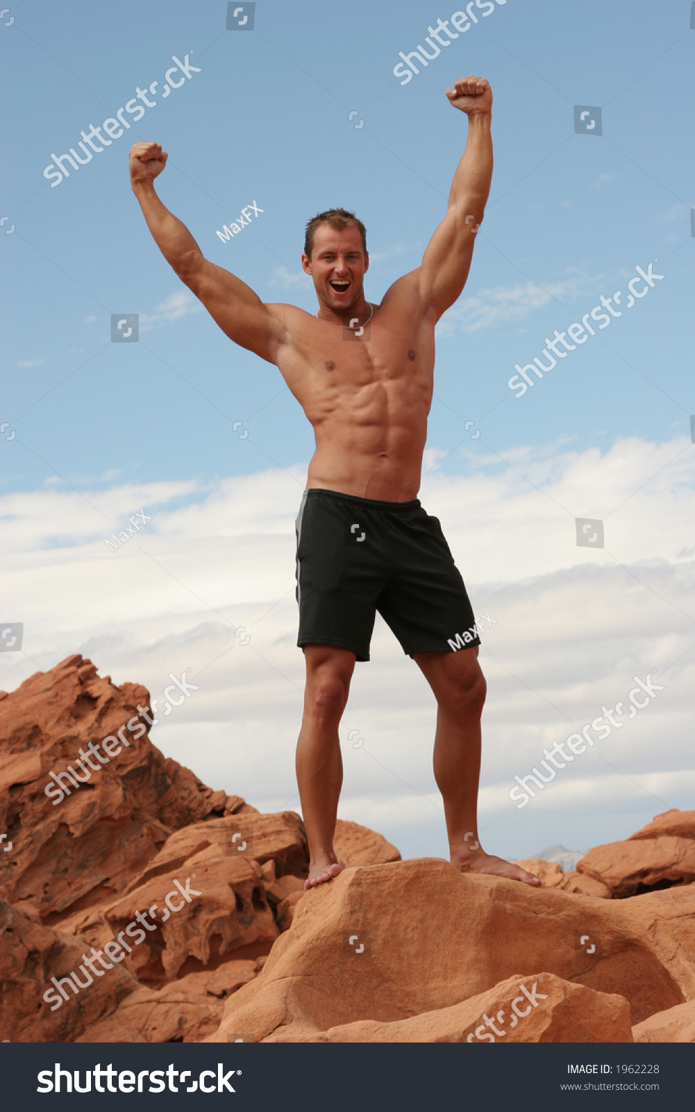 Strong Athlete Stock Photo 1962228 : Shutterstock