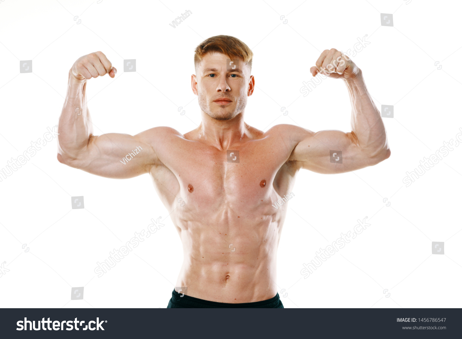 Strong Man Biceps Naked Torso Foto Stok Shutterstock My XXX Hot Girl