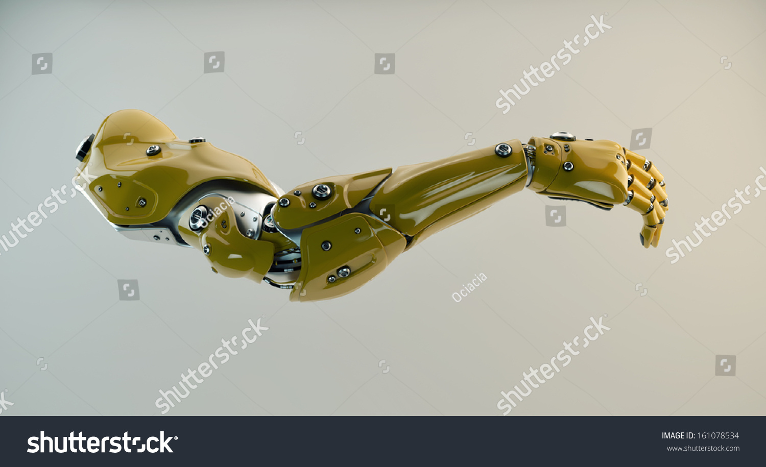 Strong Stylish Futuristic Robot Arm Prosthesis Stock Illustration ...