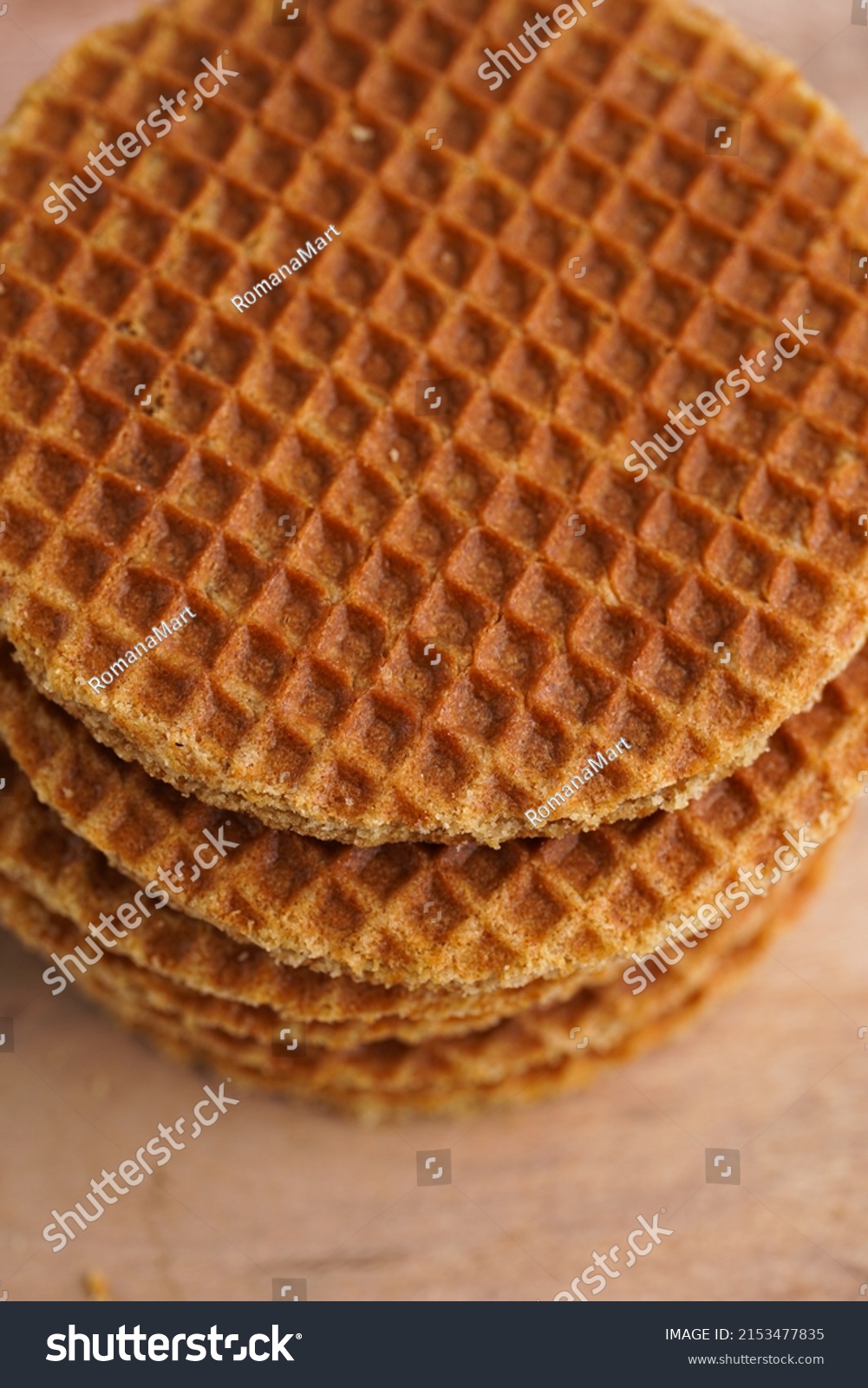 Stroopwafel Traditional Dutch Sirup Waffles Caramel Stock Photo Shutterstock