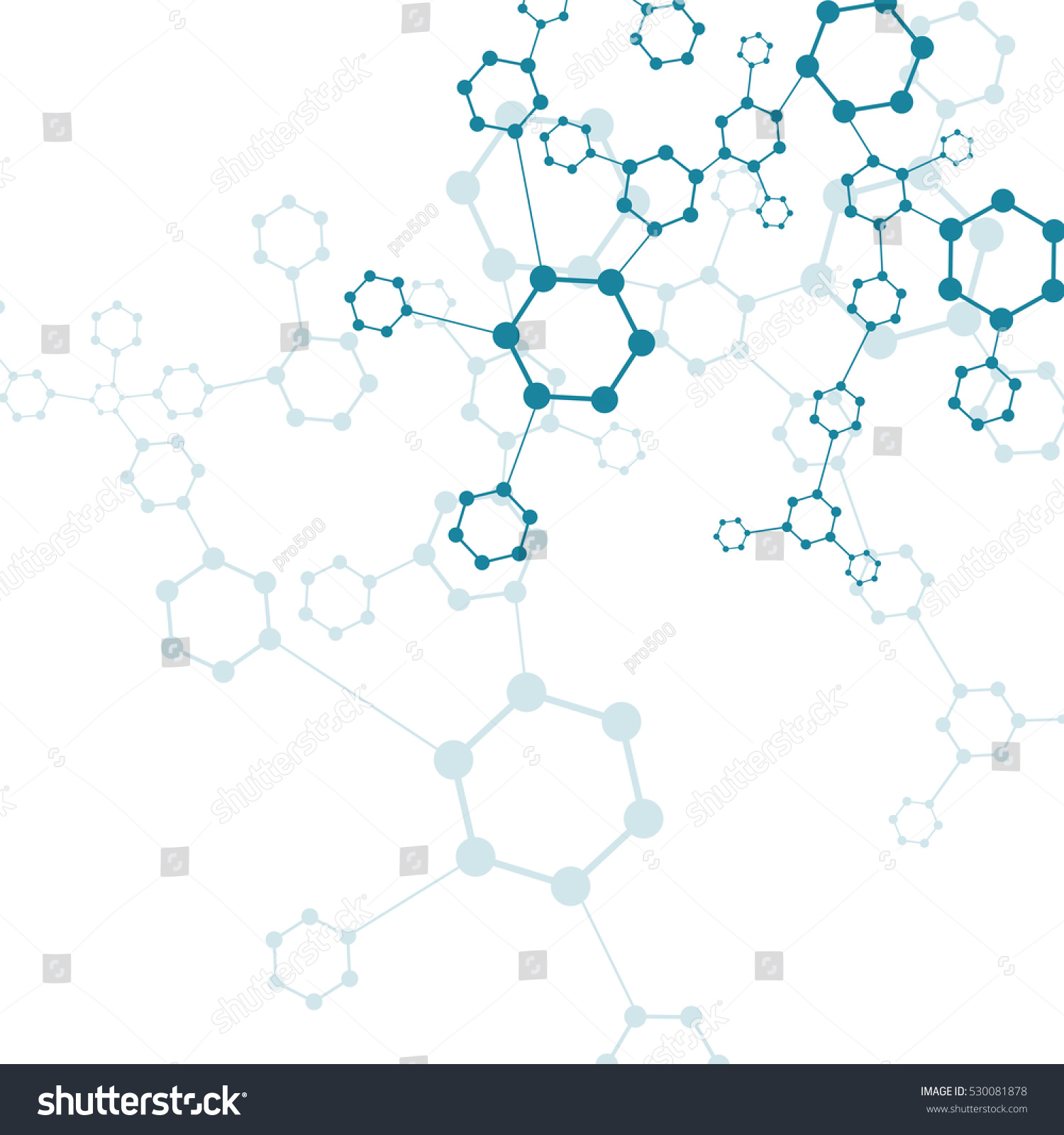 Structure Molecule Communication Dna Atom Neurons Stock Illustration ...