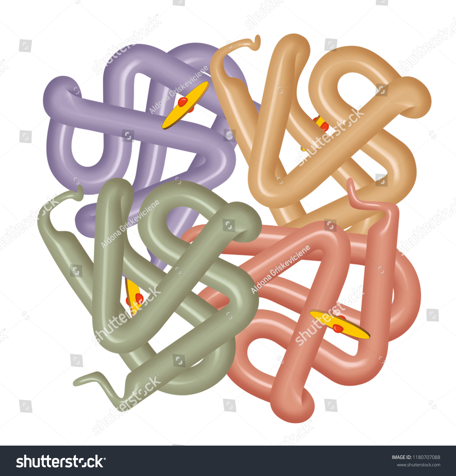 Structure Human Hemoglobin Molecule Ilustración De Stock 1180707088 8048