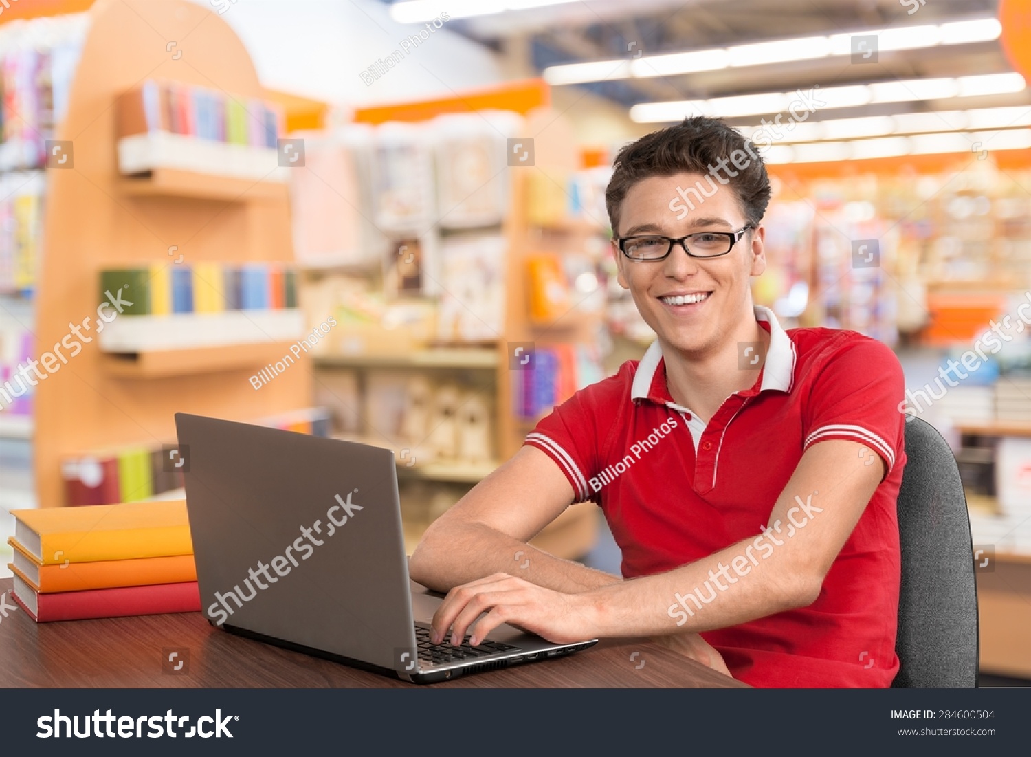 Student, College Student, Computer. Stock Photo 284600504 : Shutterstock